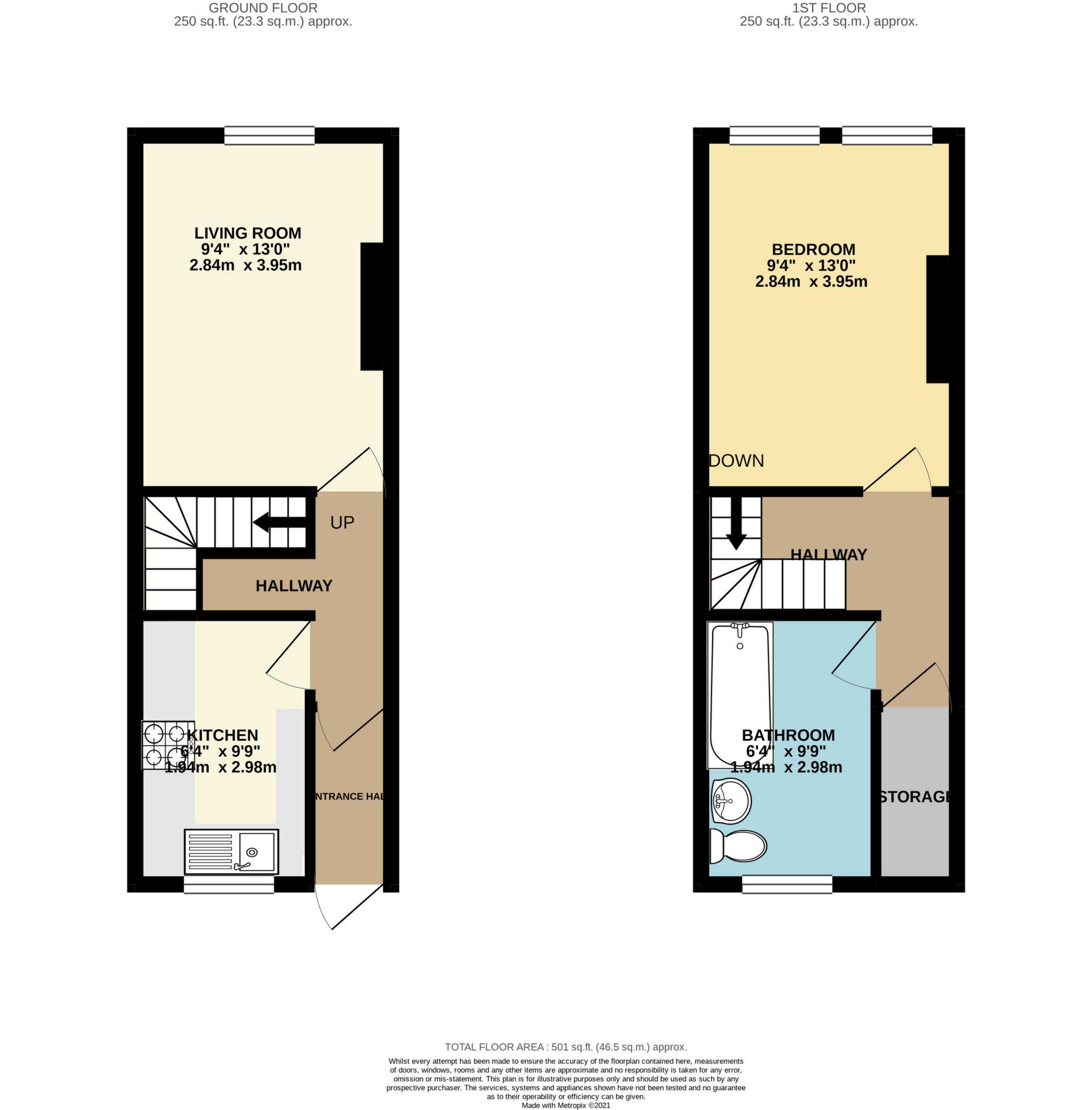 3 bed flat for sale in Church Street, Broadstairs - Property Floorplan