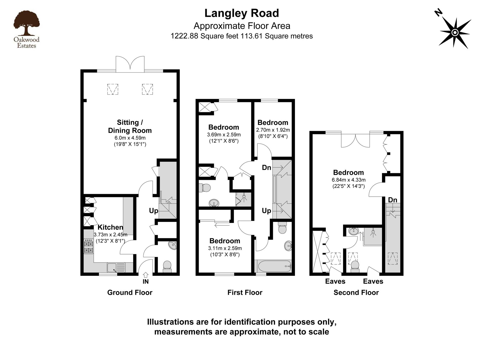 4 bed terraced house for sale in Langley Road, Langley - Property Floorplan