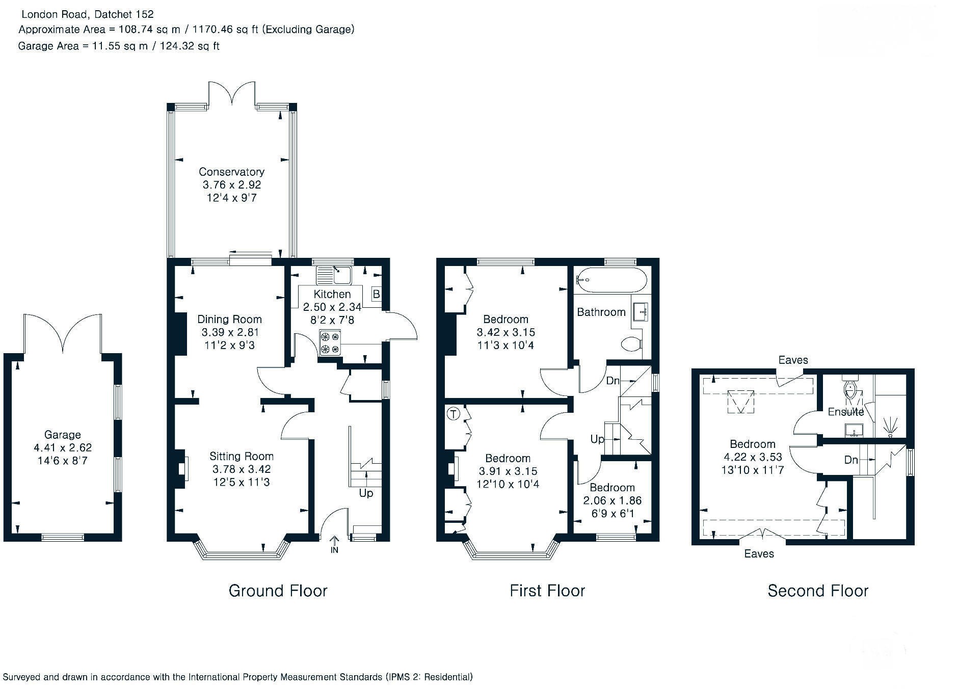 4 bed semi-detached house for sale in London Road, Datchet - Property Floorplan