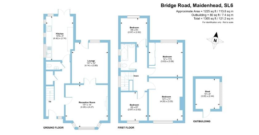 4 bed detached house for sale in Bridge Road, Maidenhead - Property Floorplan