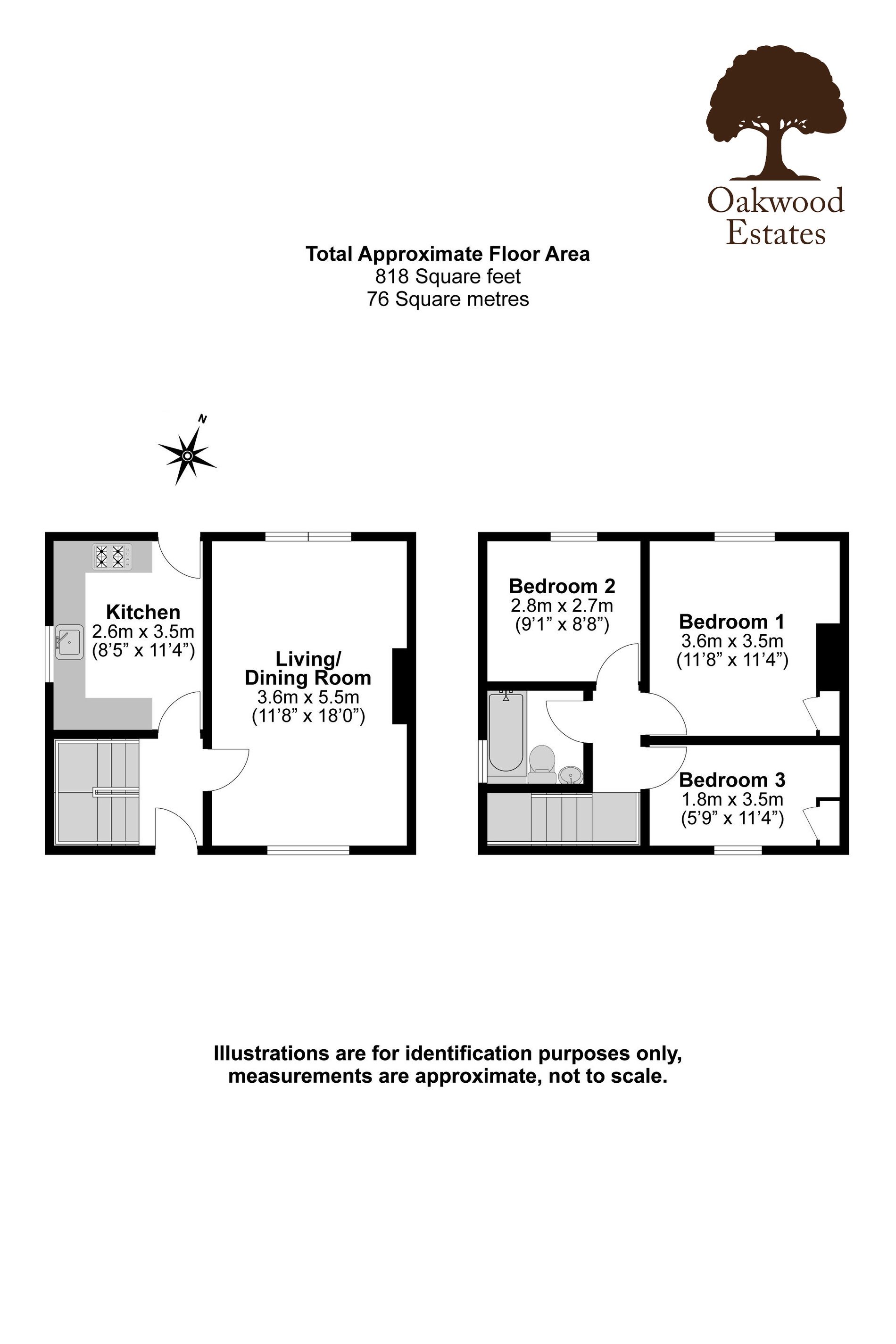 3 bed semi-detached house for sale in Kings Road, West Drayton - Property Floorplan
