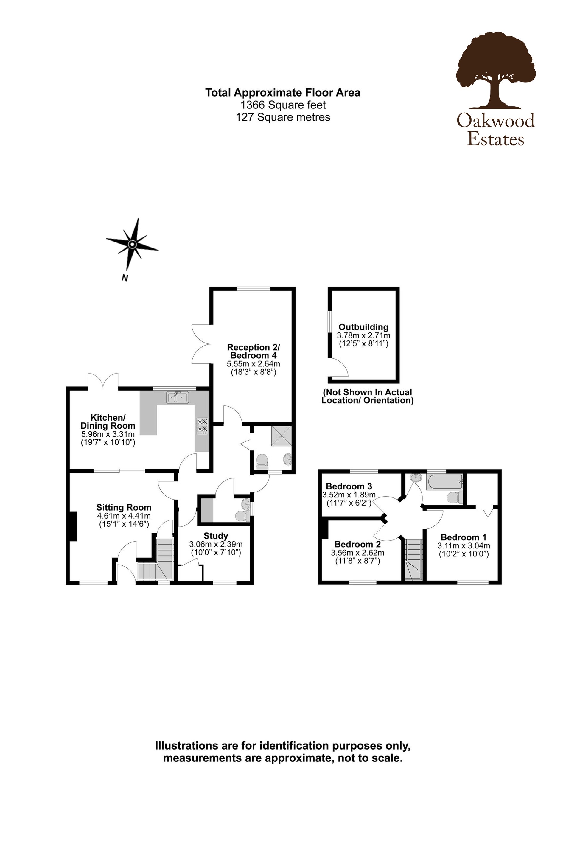4 bed semi-detached house for sale in Orchardville, Burnham - Property Floorplan