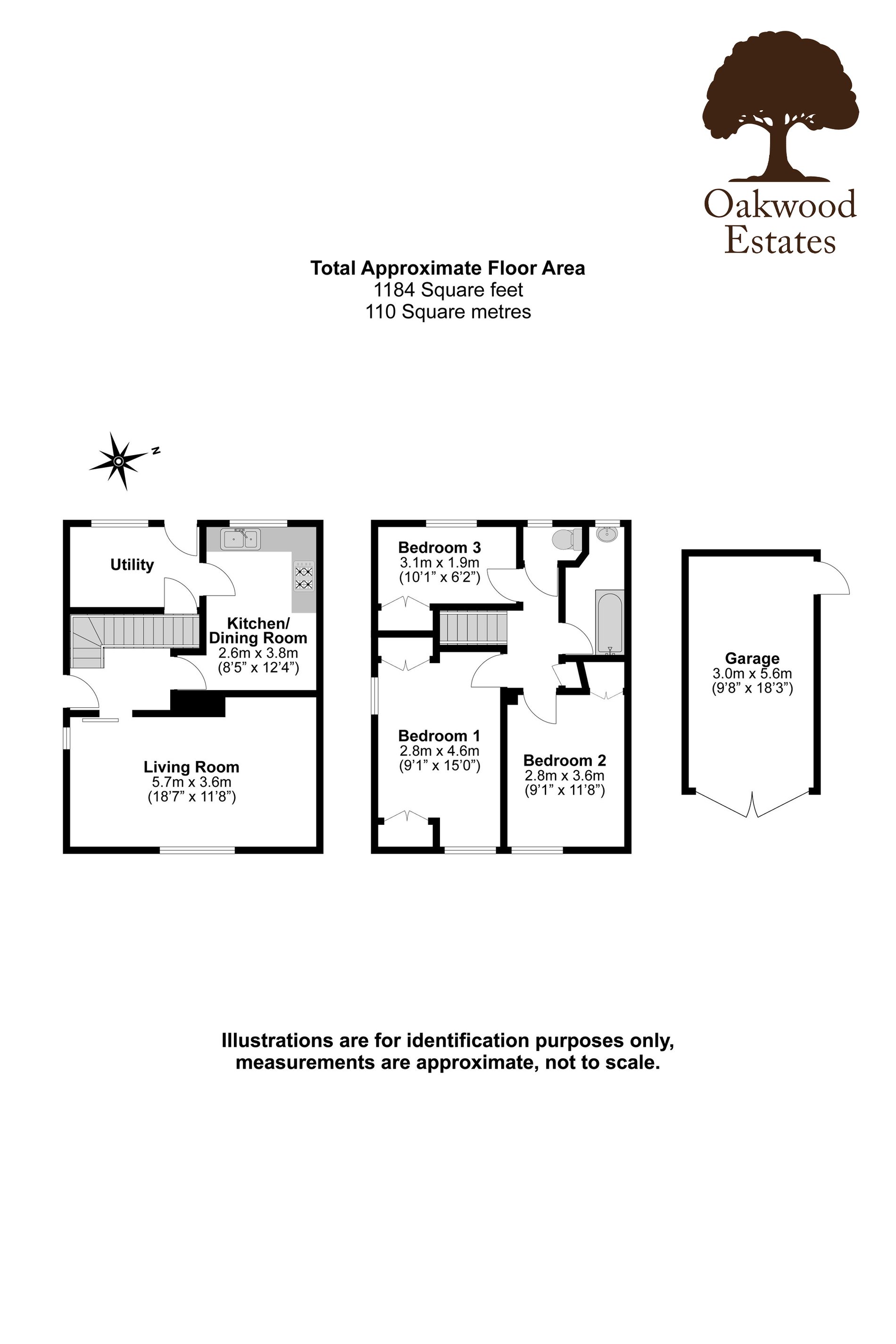 3 bed end of terrace house for sale in Dornels, Wexham - Property Floorplan