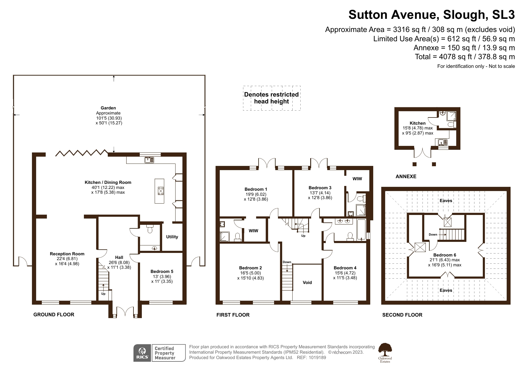 6 bed detached house for sale in Sutton Avenue, Langley - Property Floorplan