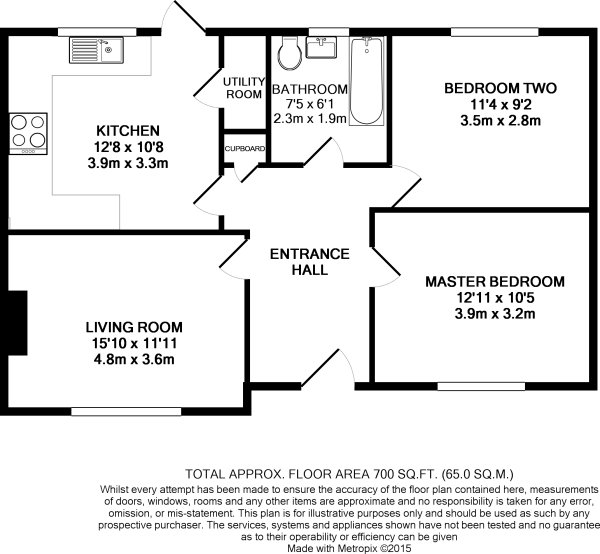 2 bed maisonette for sale in Fairfield Avenue, Datchet - Property Floorplan
