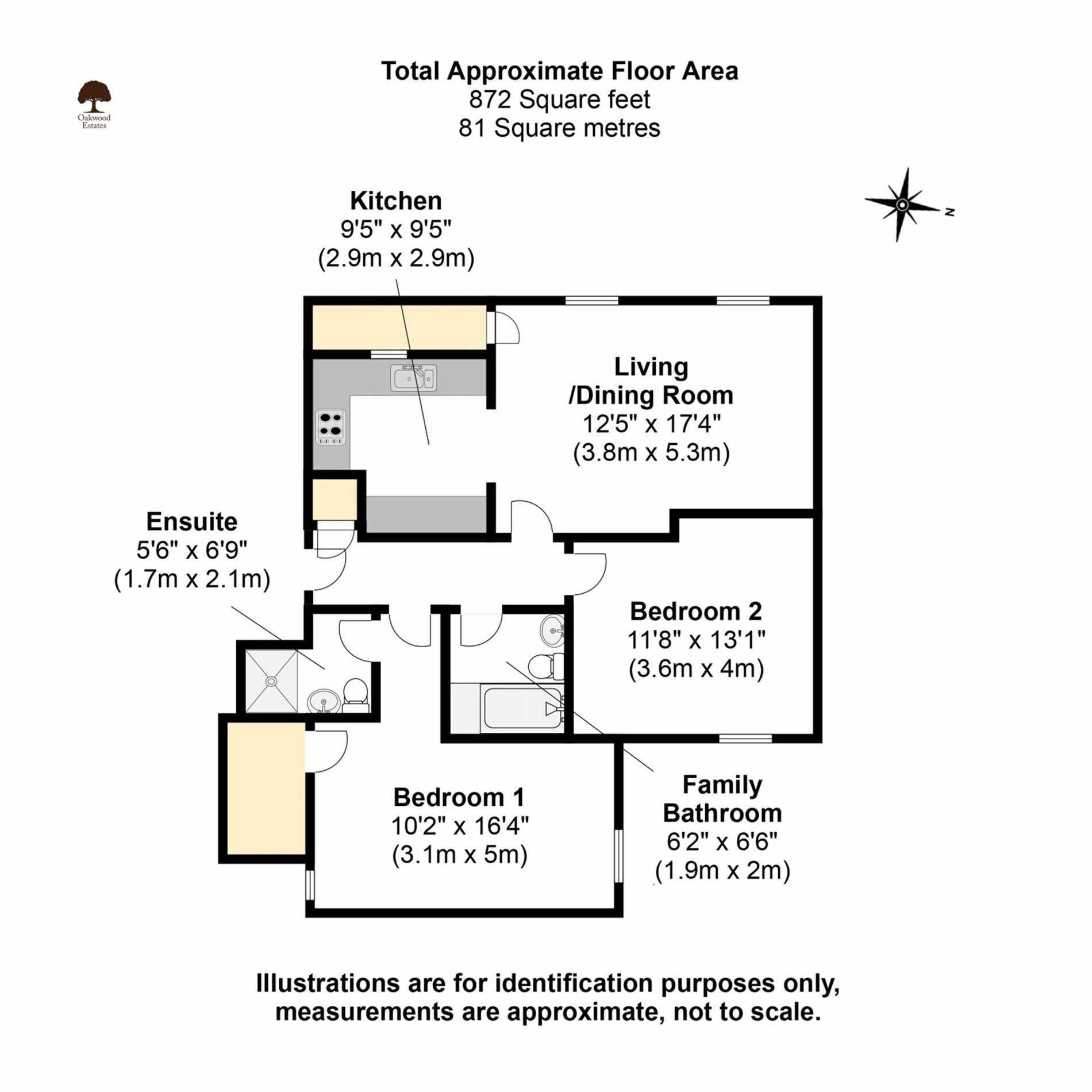 2 bed flat for sale in The Old Orchard, Iver - Property Floorplan