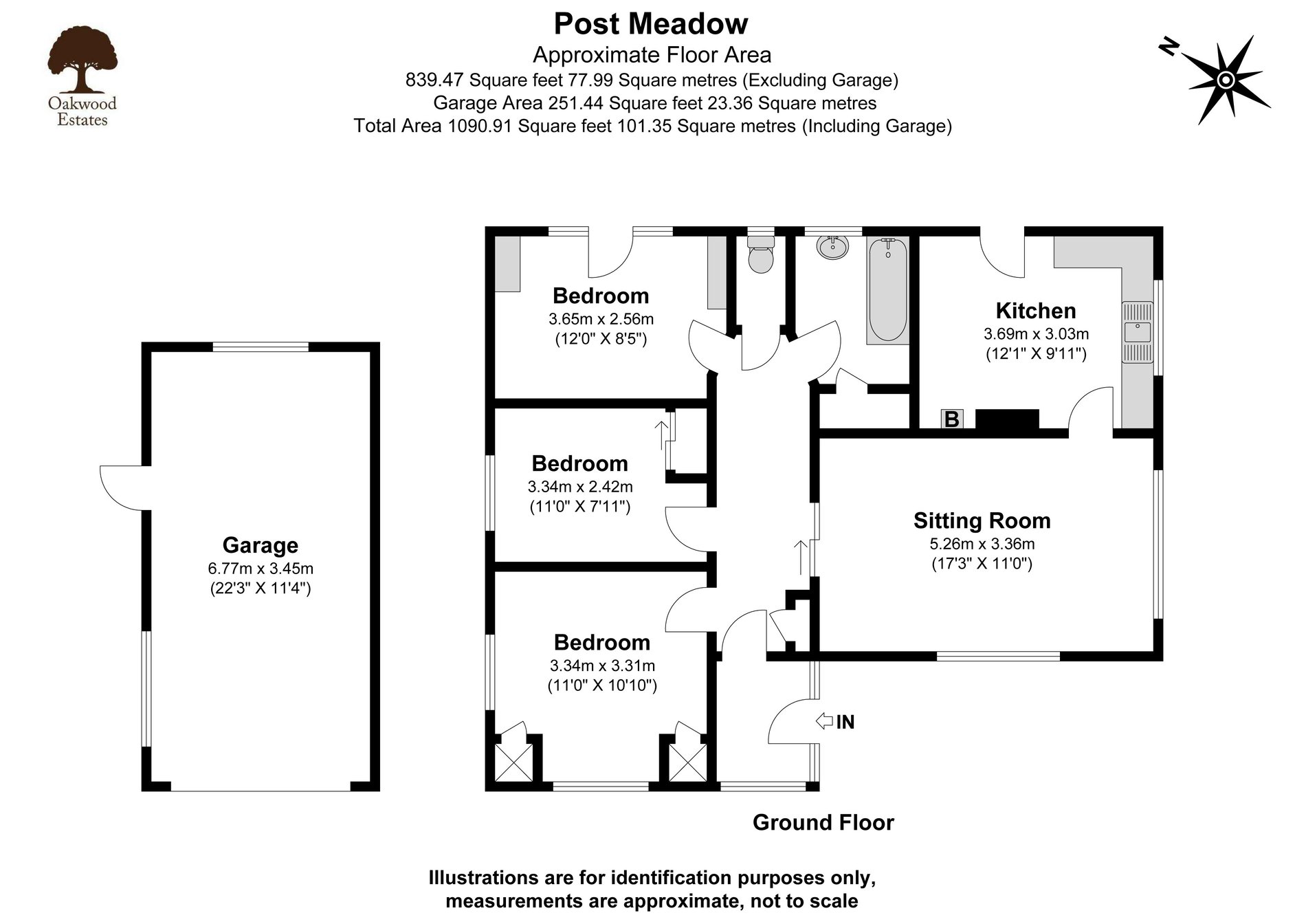 3 bed detached bungalow for sale in Post Meadow, Iver Heath - Property Floorplan
