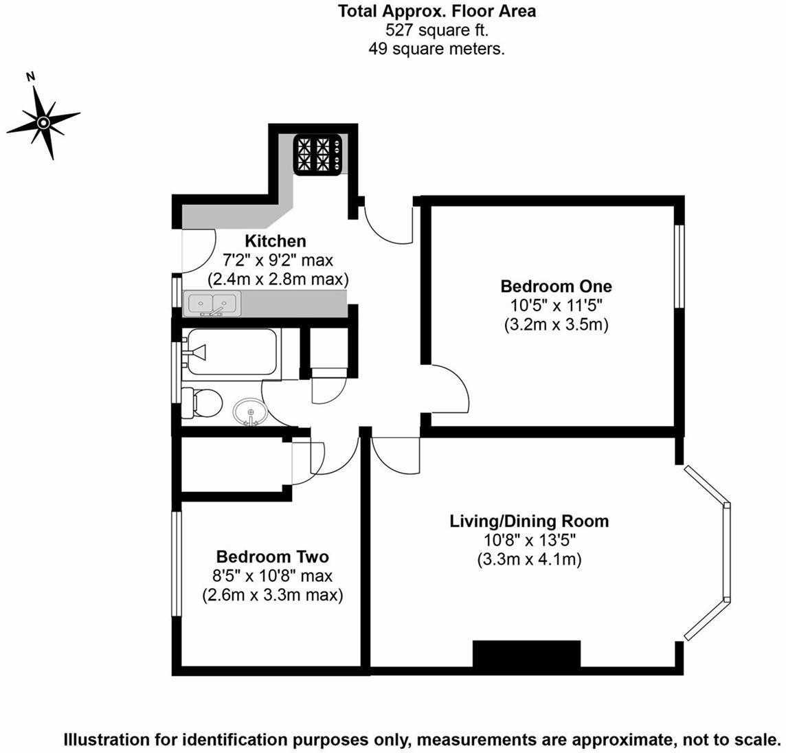 2 bed flat for sale in Buckfield Court, Richings Park - Property Floorplan