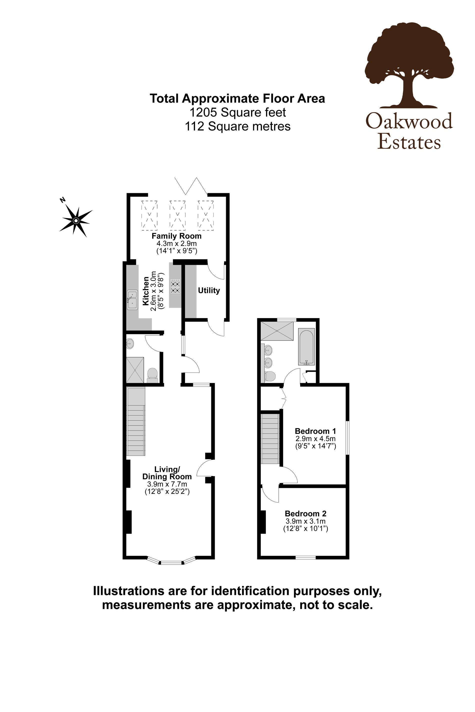 2 bed semi-detached house for sale, Cookham - Property Floorplan