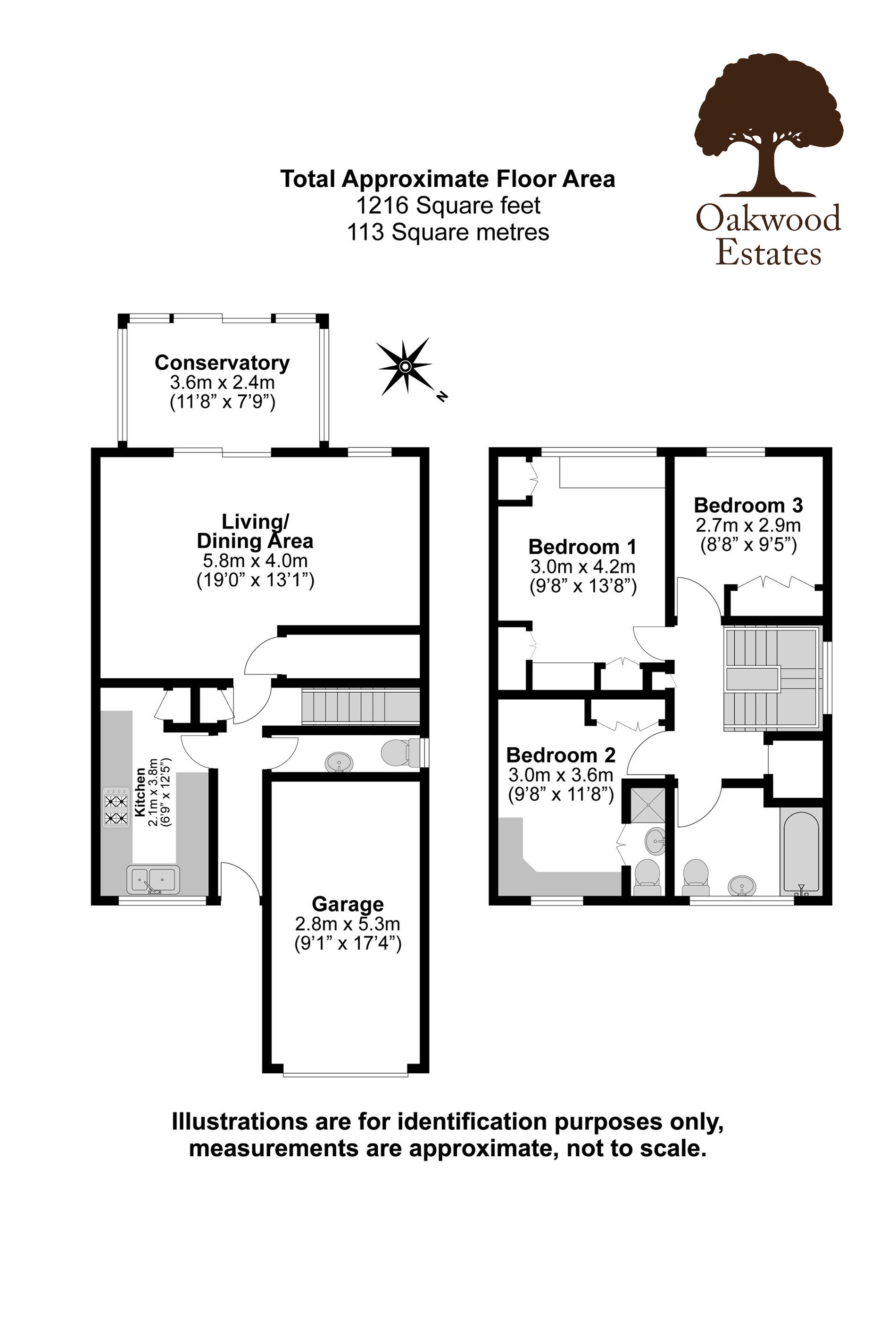 3 bed semi-detached house for sale in Fairway Avenue, West Drayton - Property Floorplan