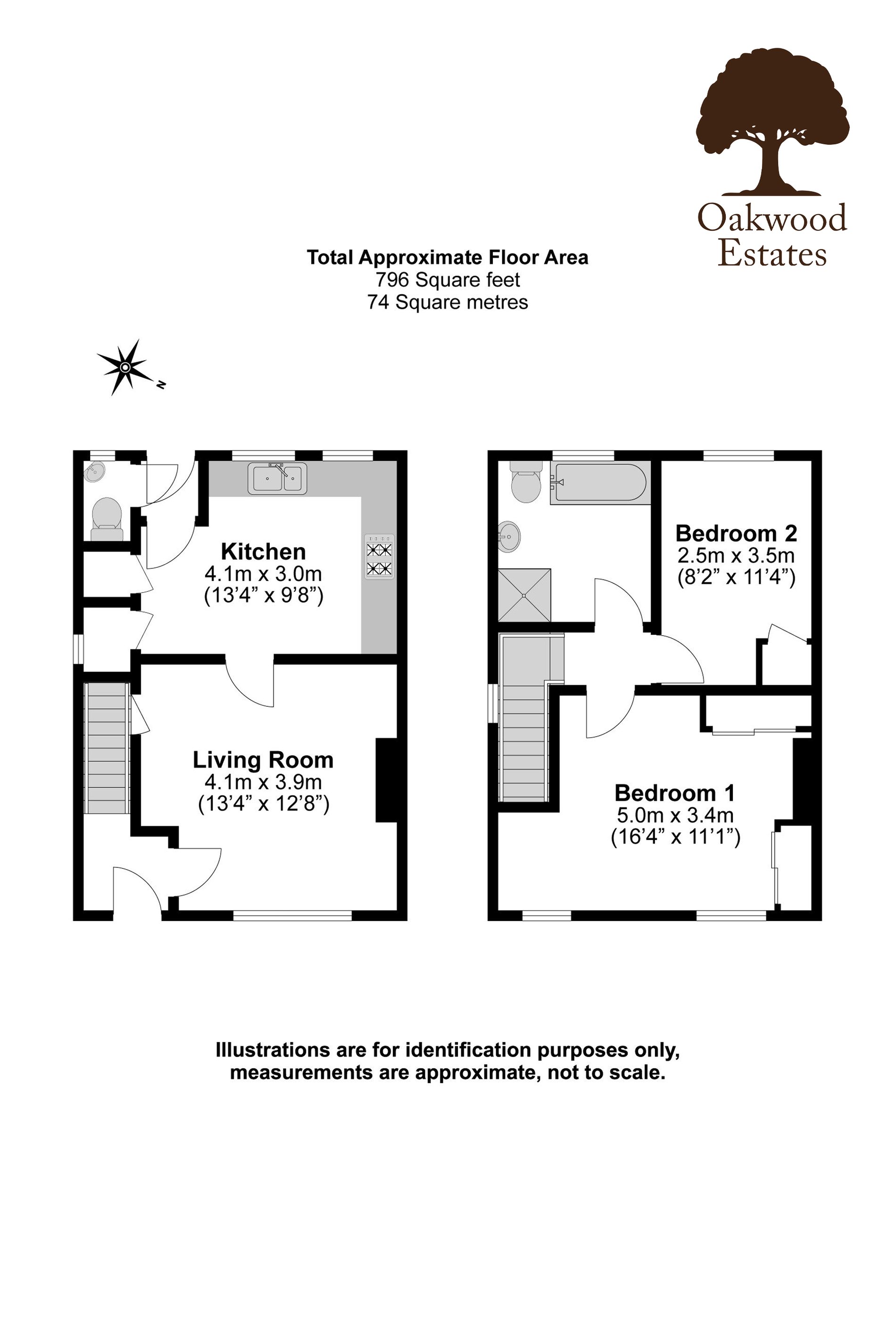 2 bed semi-detached house for sale in Ditton Road, Datchet - Property Floorplan