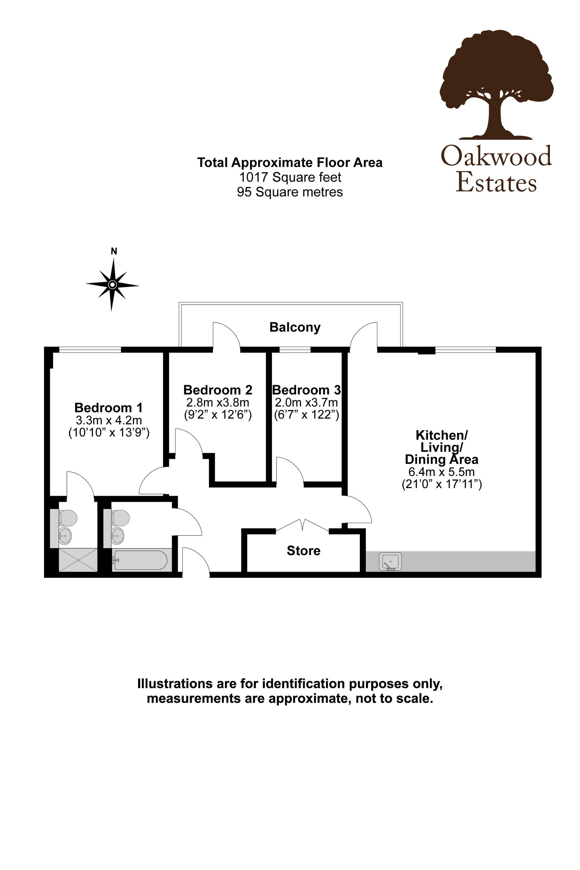 3 bed flat for sale in Wintergreen Boulevard, West Drayton - Property Floorplan