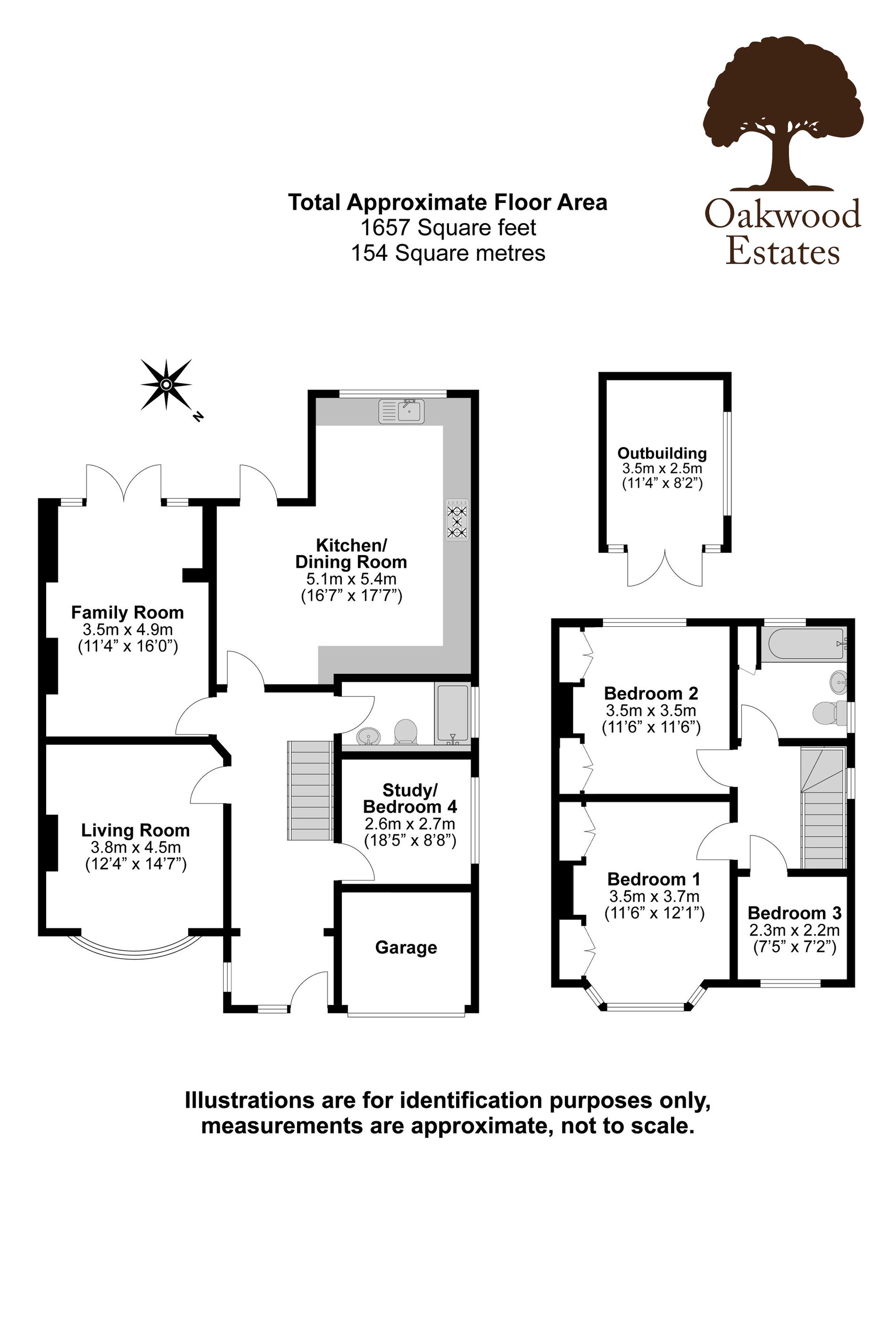 4 bed semi-detached house for sale in Westlands Avenue, Burnham - Property Floorplan