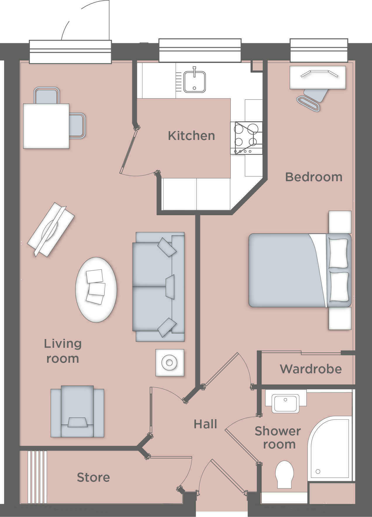 1 bed flat for sale in Reedham Road, Burnham - Property Floorplan