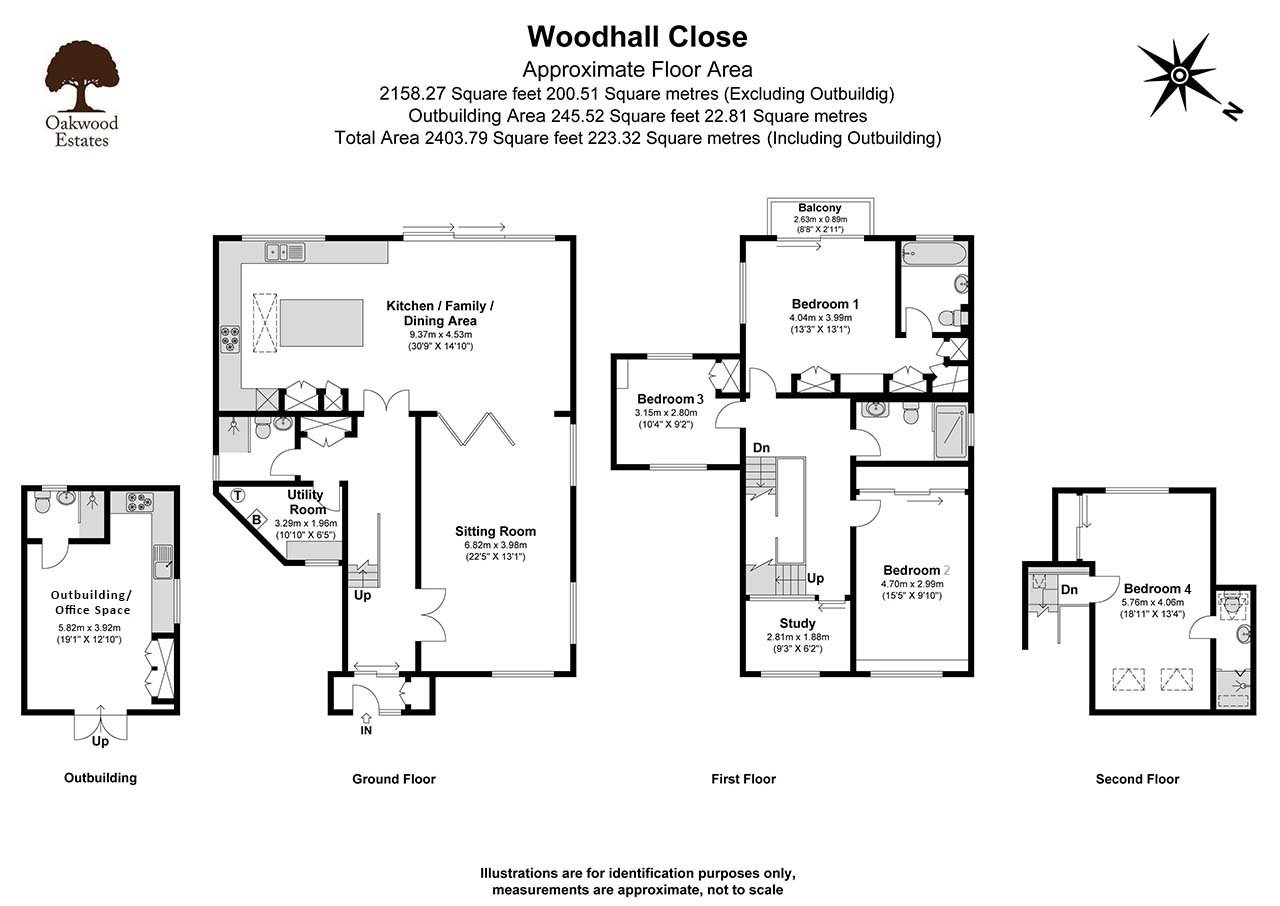4 bed detached house for sale in Woodhall Close, Uxbridge - Property Floorplan