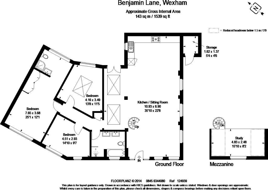 3 bed detached house for sale in Benjamin Lane, Wexham - Property Floorplan