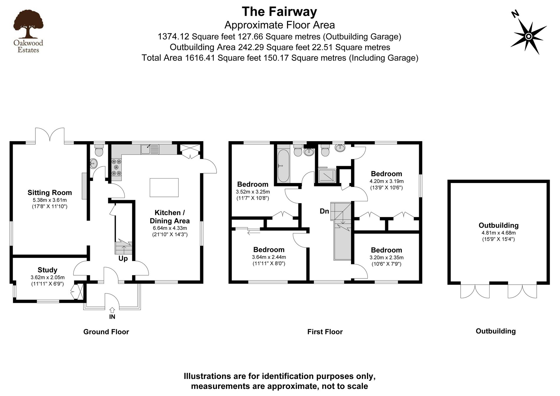 4 bed detached house for sale in The Fairway, Maidenhead - Property Floorplan