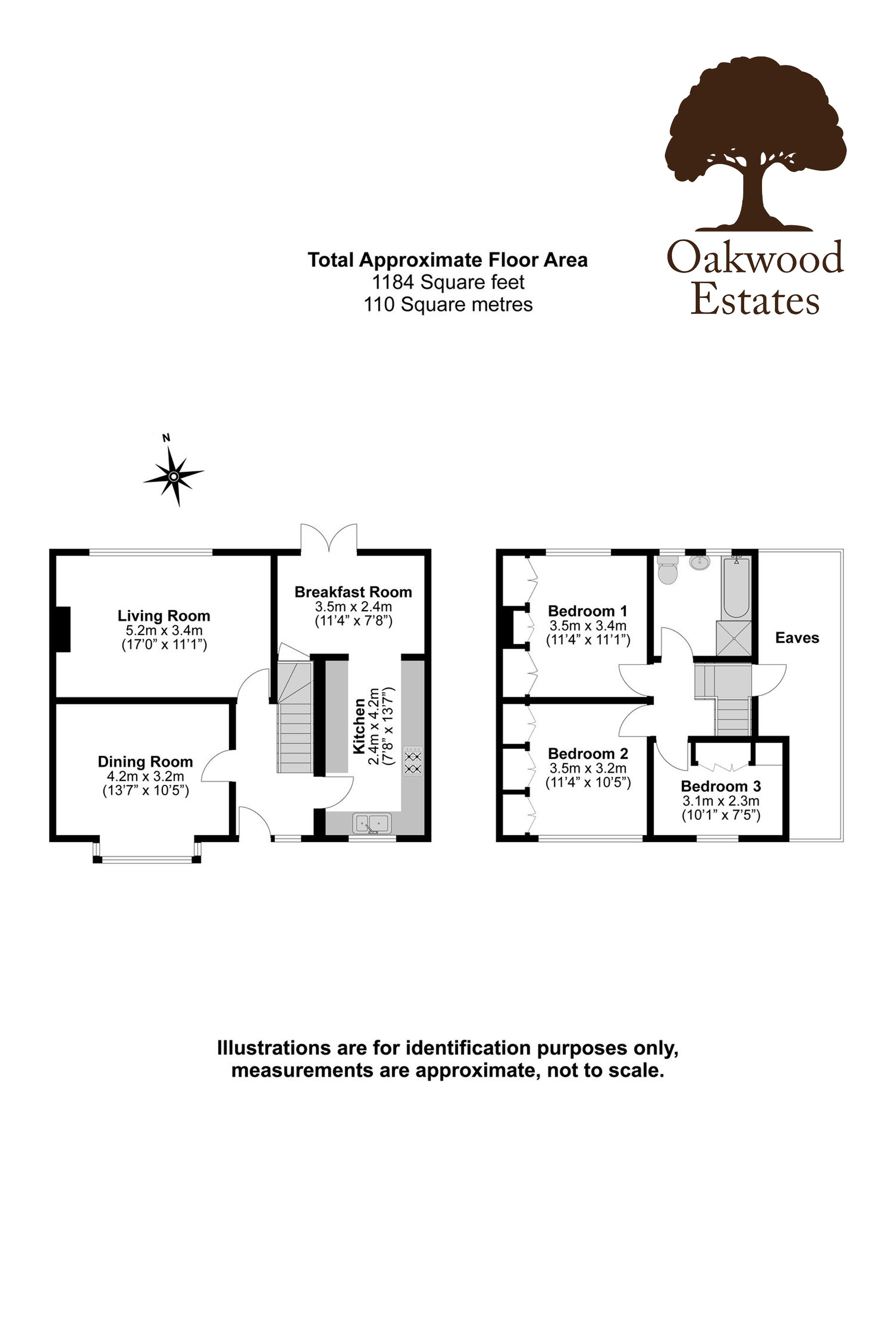 3 bed semi-detached house for sale in Syke Ings, Richings Park - Property Floorplan