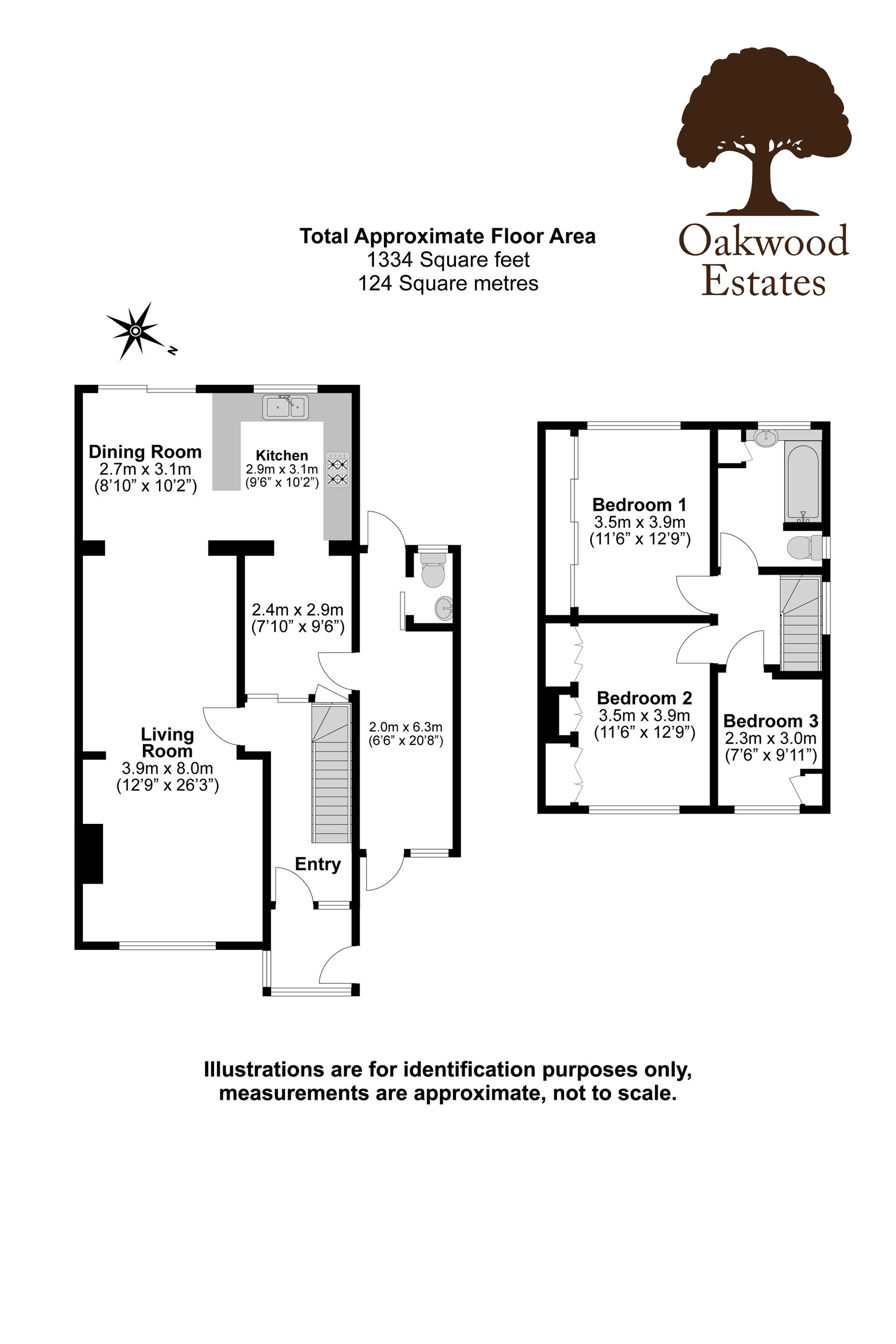 3 bed semi-detached house for sale in St Andrews Close, Old Windsor - Property Floorplan