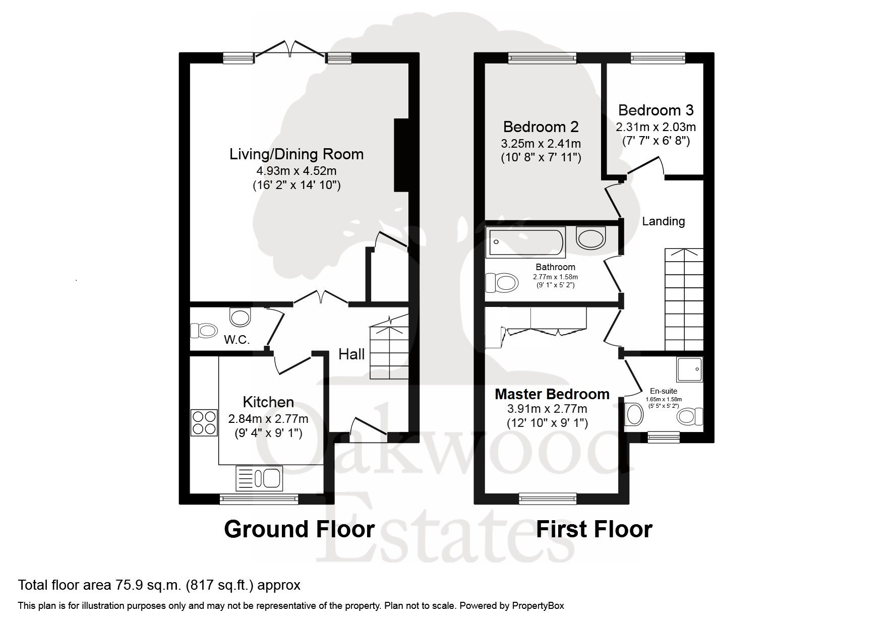 3 bed terraced house for sale in Market Lane, Iver - Property Floorplan