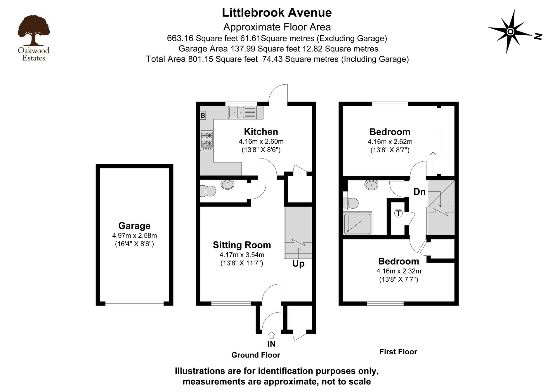 2 bed semi-detached house for sale in Littlebrook Avenue, Burnham - Property Floorplan
