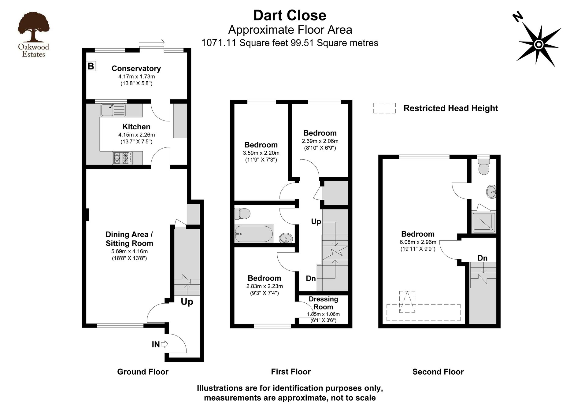 4 bed terraced house for sale in Dart Close, Langley - Property Floorplan