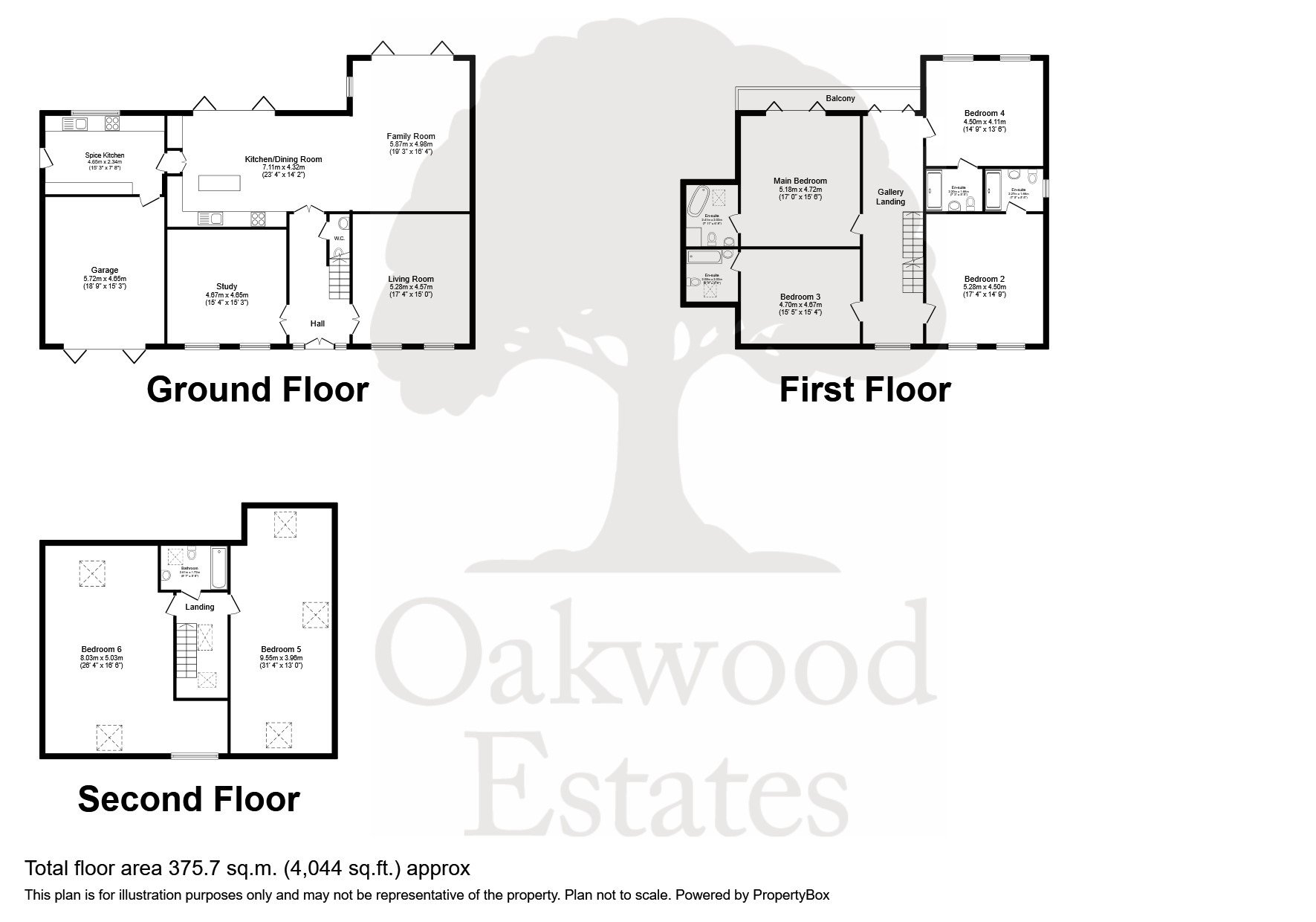 6 bed detached house to rent in Pinewood Close, Iver - Property Floorplan