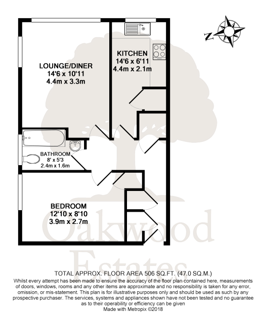 1 bed ground floor maisonette for sale in Dutton Way, Iver - Property Floorplan