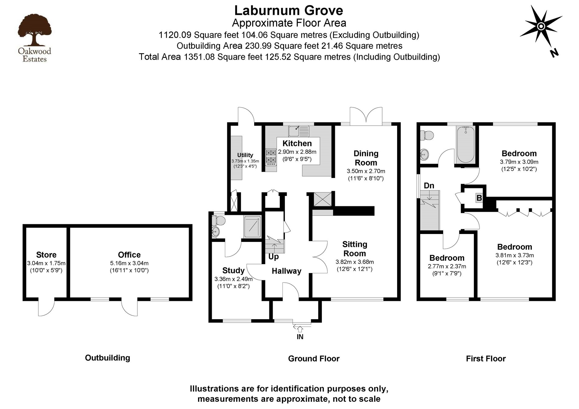 3 bed semi-detached house for sale in Laburnum Grove, Langley - Property Floorplan