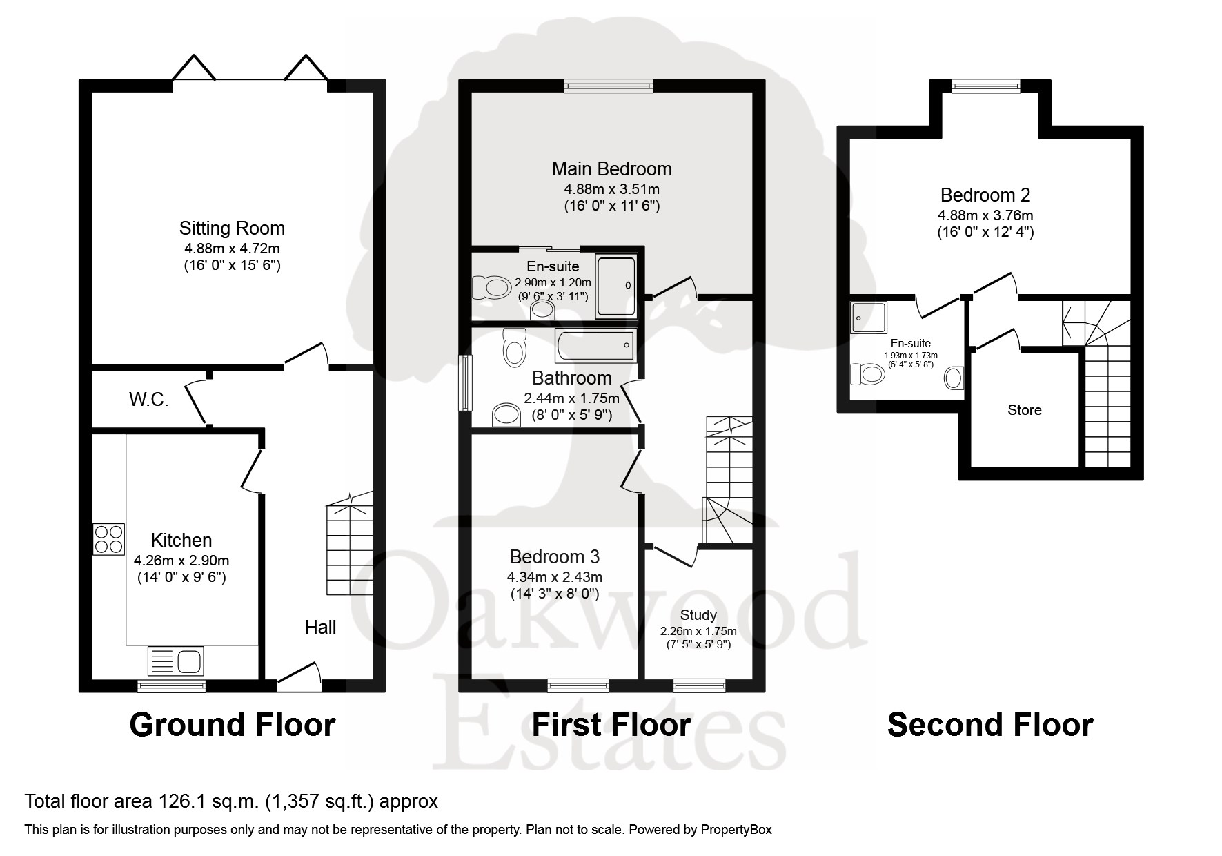4 bed semi-detached house for sale in Bangors Road North, Iver - Property Floorplan