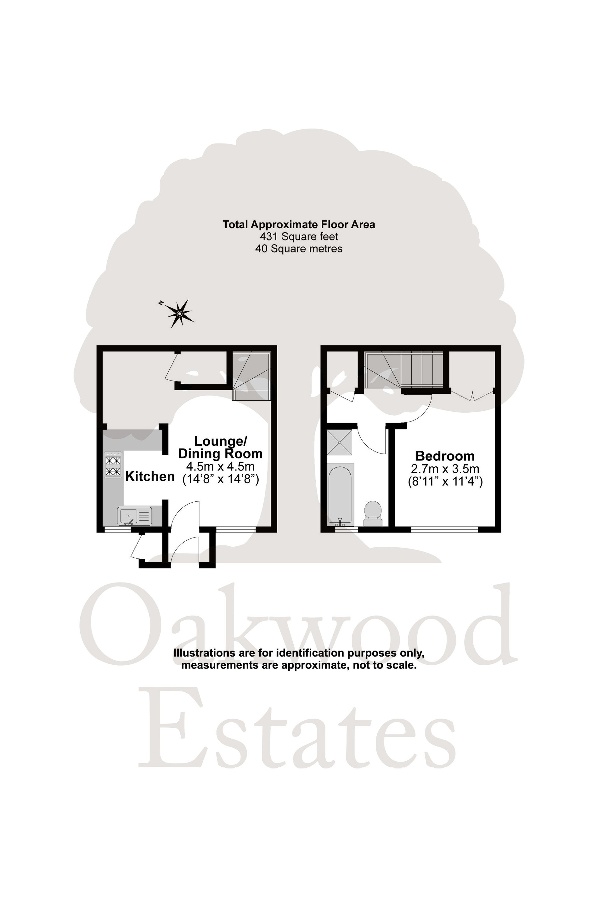 1 bed terraced house for sale in Albany Park, Colnbrook - Property Floorplan