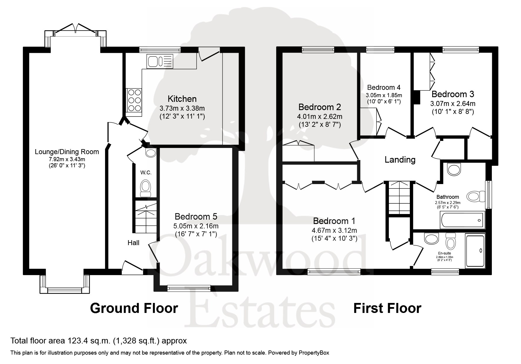 5 bed detached house to rent in Glasshouse Close, Uxbridge - Property Floorplan