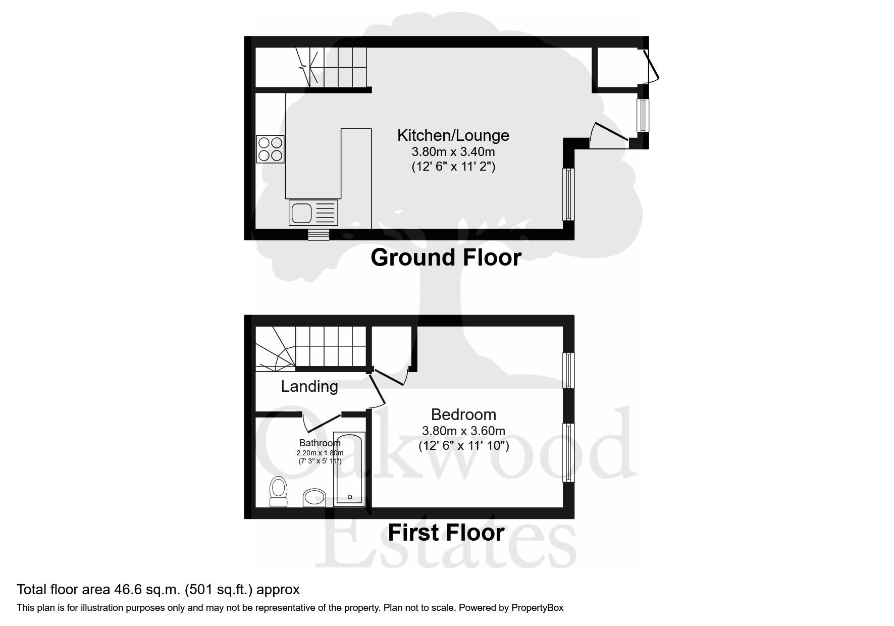 1 bed terraced house for sale in Penn Road, Datchet - Property Floorplan