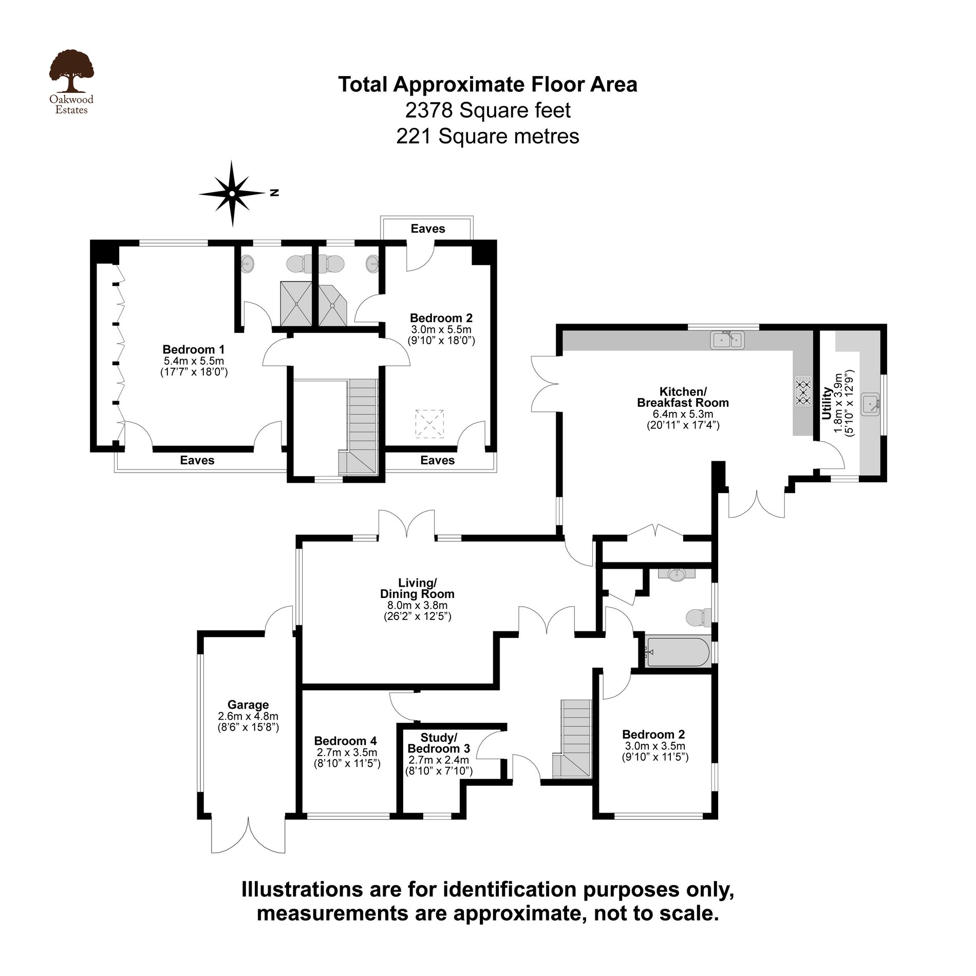 4 bed detached house for sale in Post Meadow, Iver Heath - Property Floorplan