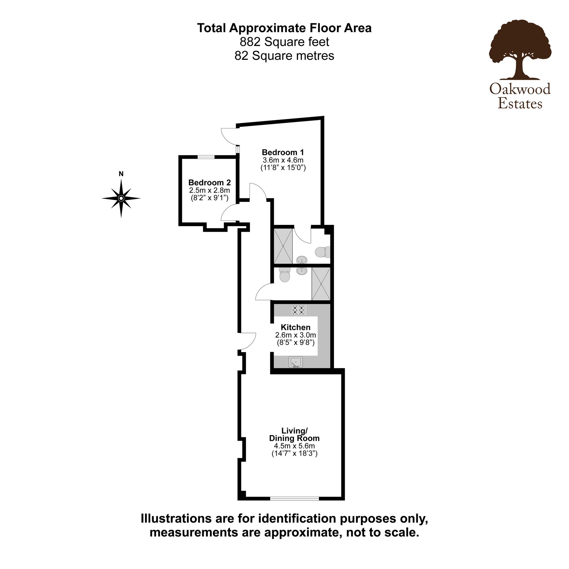 2 bed flat for sale in High Street, Iver - Property Floorplan