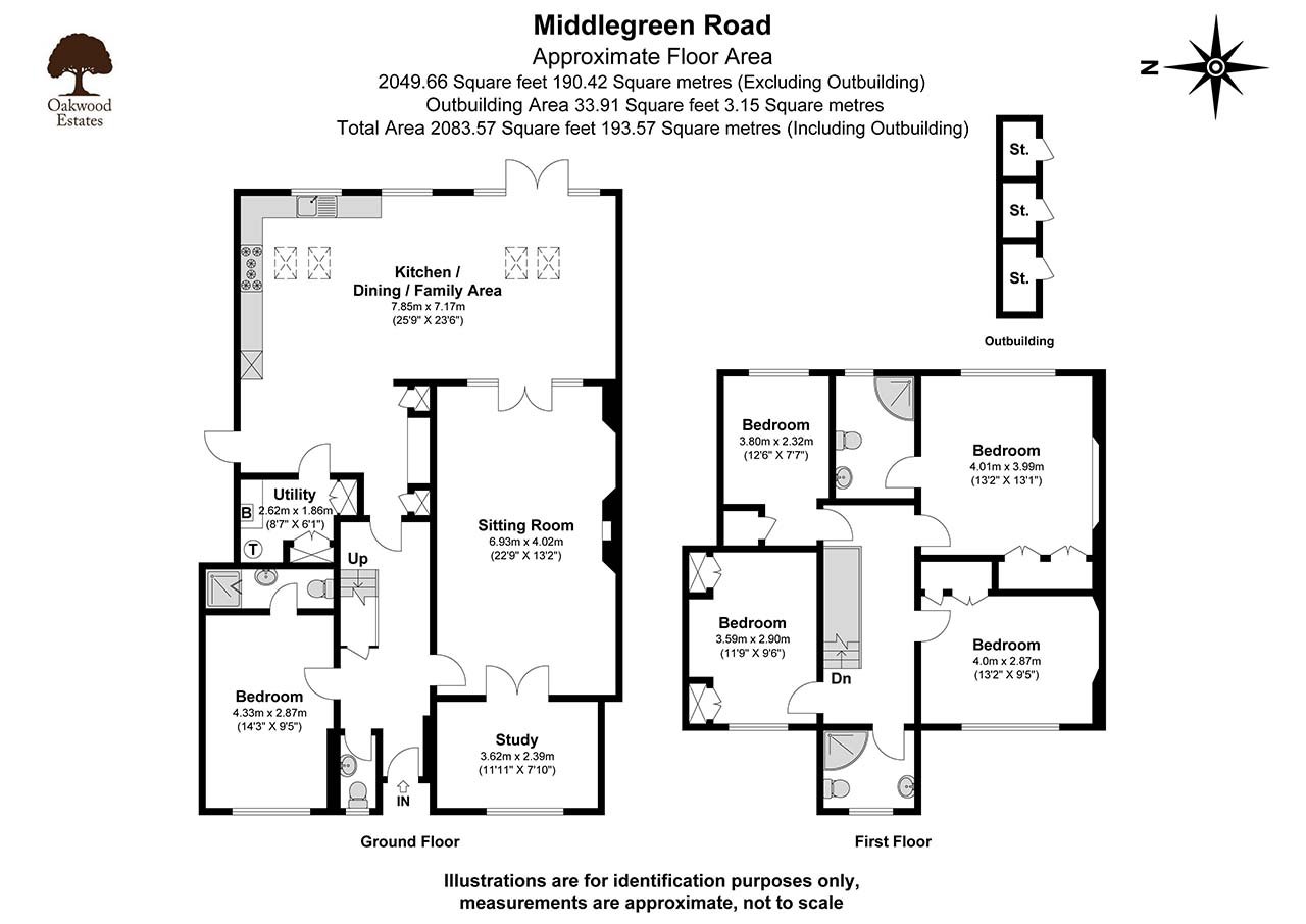 5 bed detached house for sale in Middlegreen Road, Langley - Property Floorplan