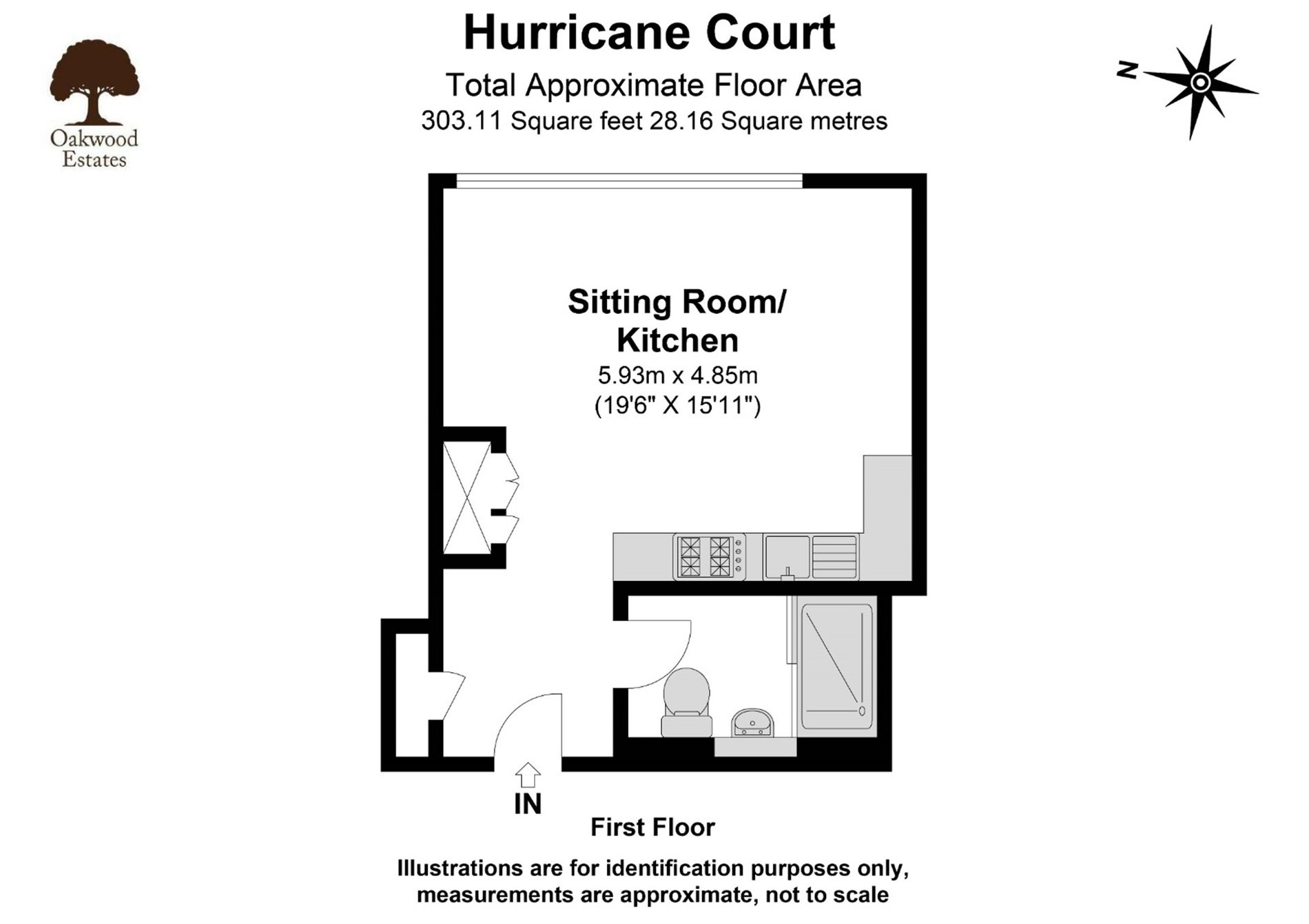 Studio flat to rent in Hurricane Court, Langley - Property Floorplan