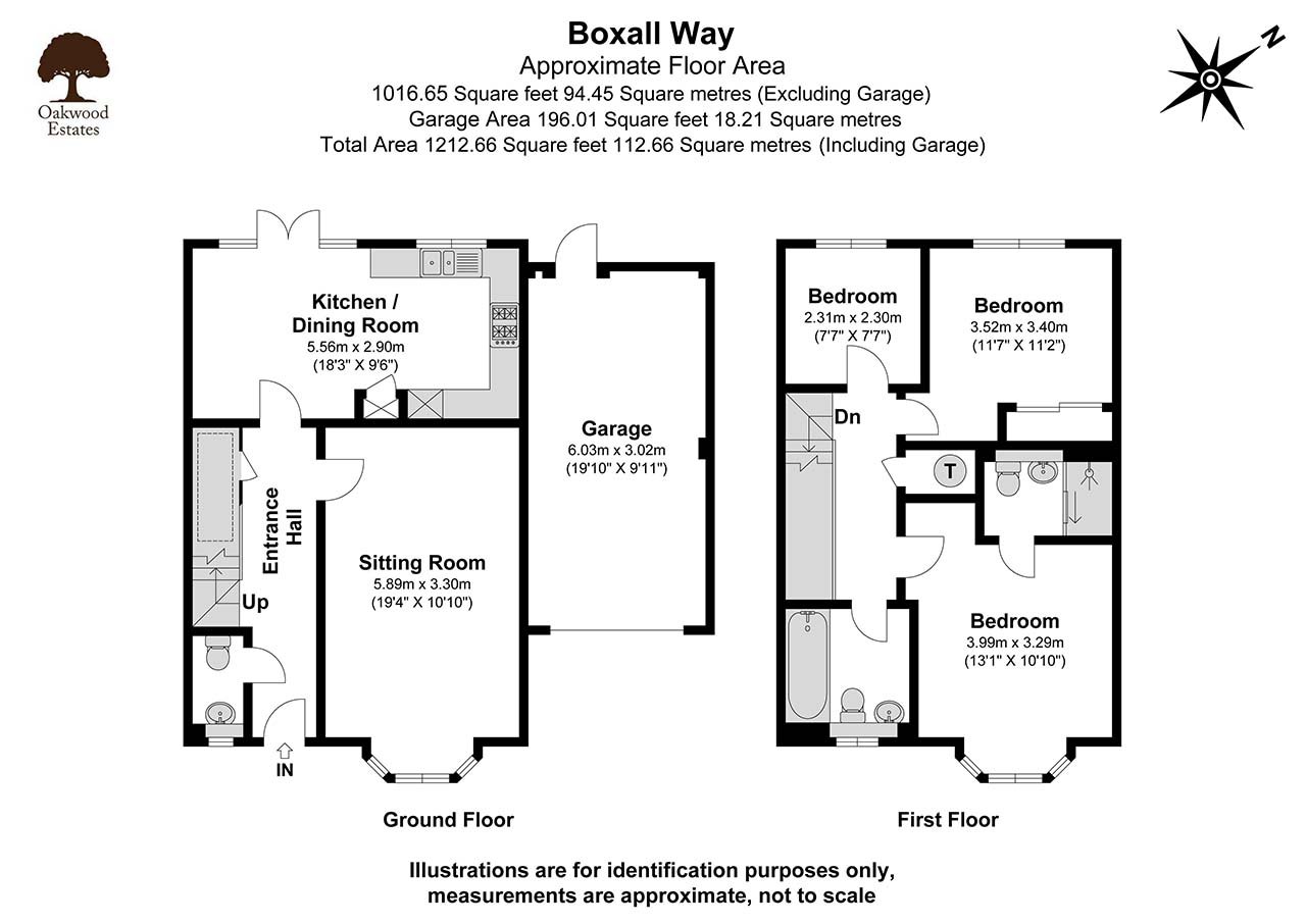3 bed semi-detached house for sale in Boxall Way, Langley - Property Floorplan