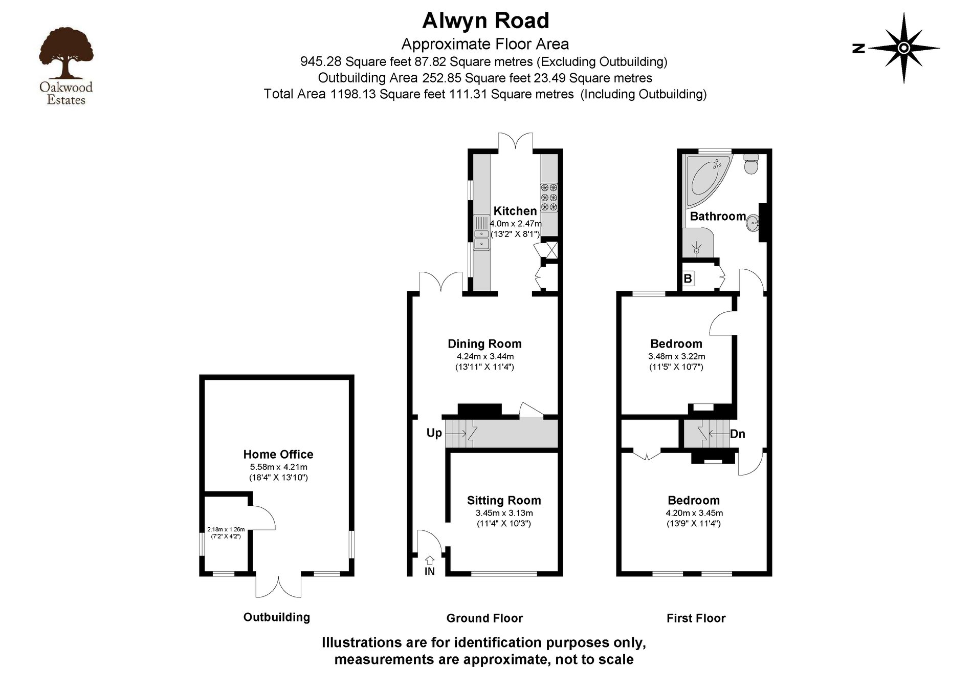 2 bed semi-detached house for sale in Alwyn Road, Maidenhead - Property Floorplan