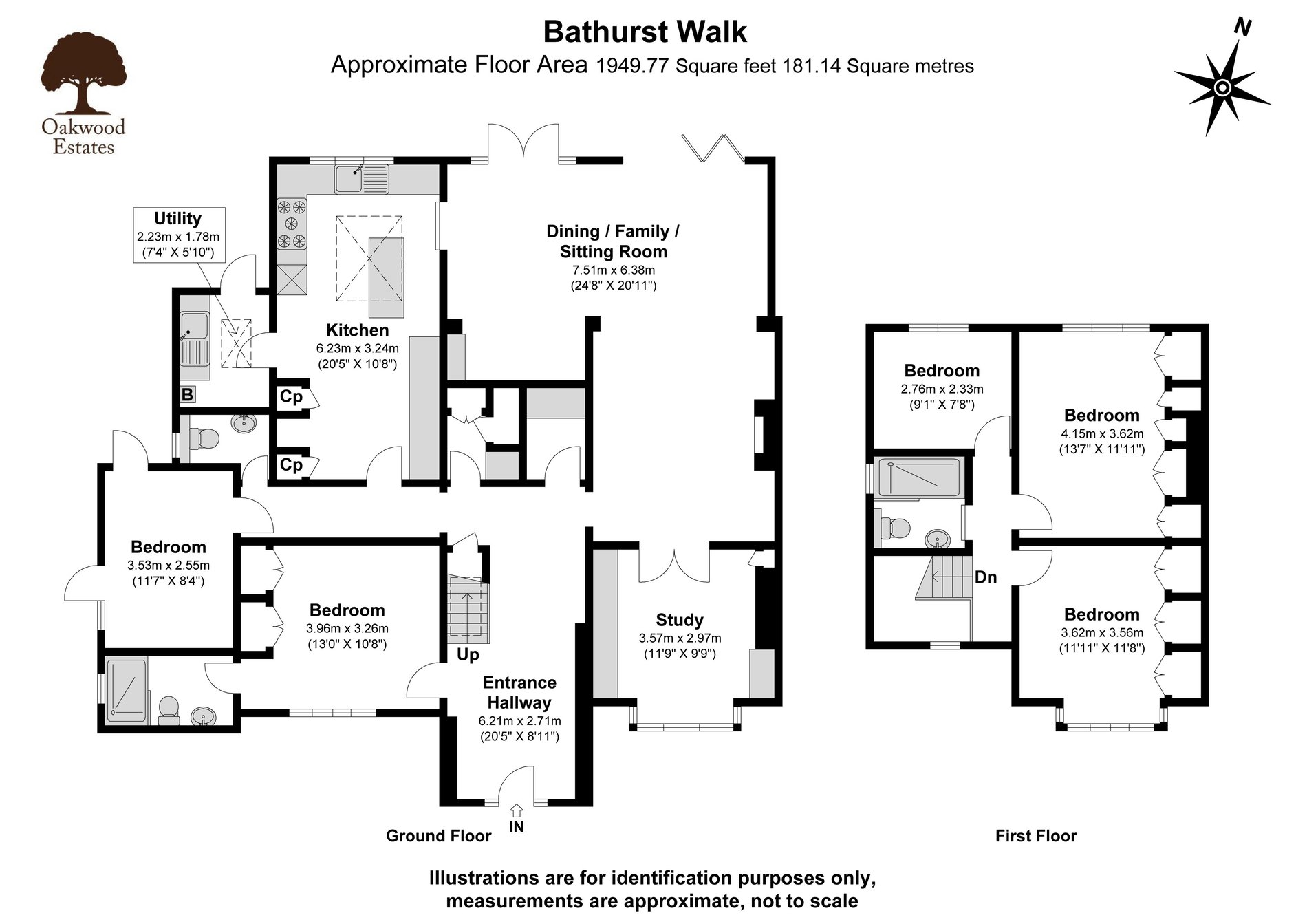 5 bed semi-detached house for sale in Bathurst Walk, Richings Park - Property Floorplan