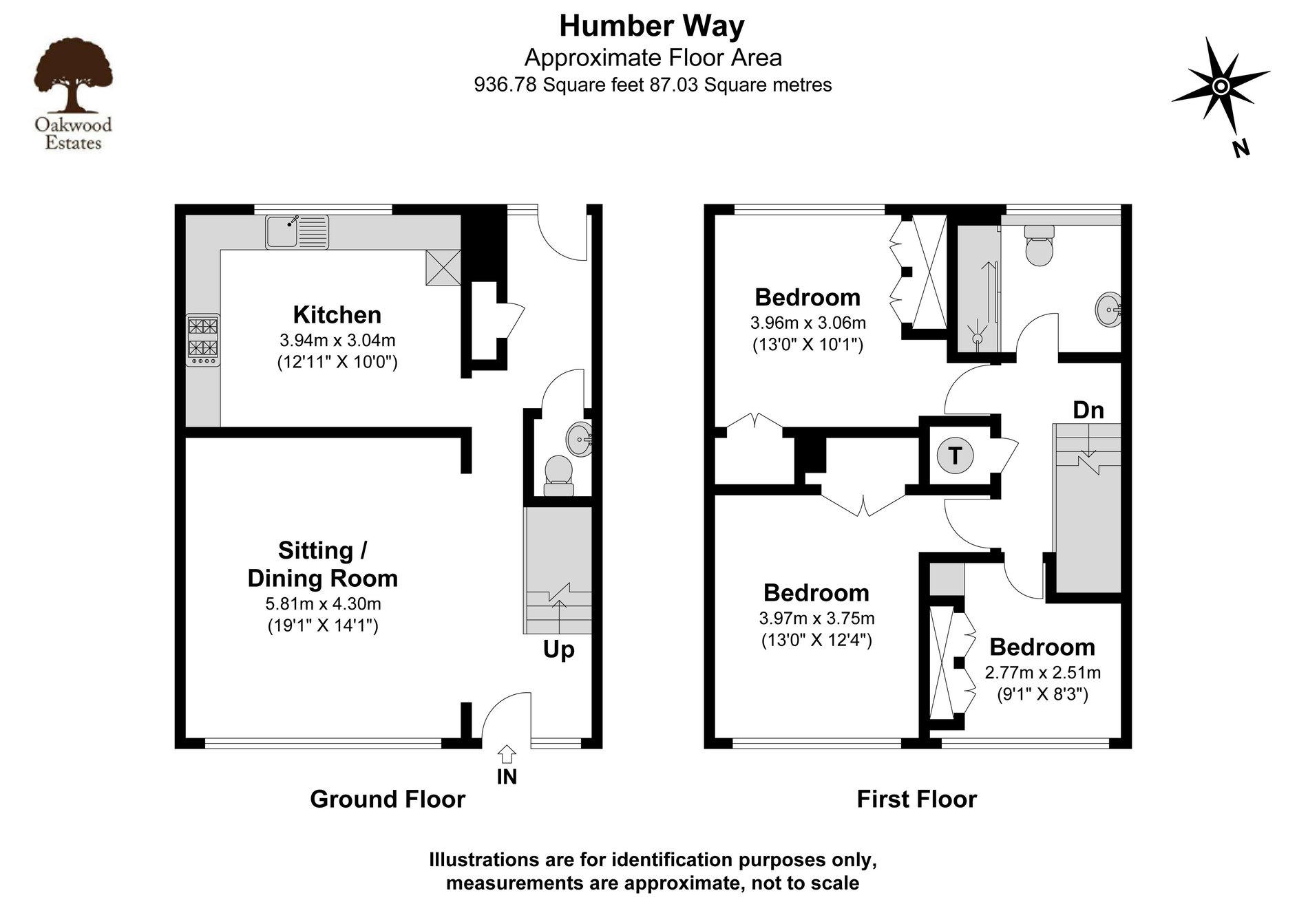 3 bed terraced house for sale in Humber Way, Langley - Property Floorplan