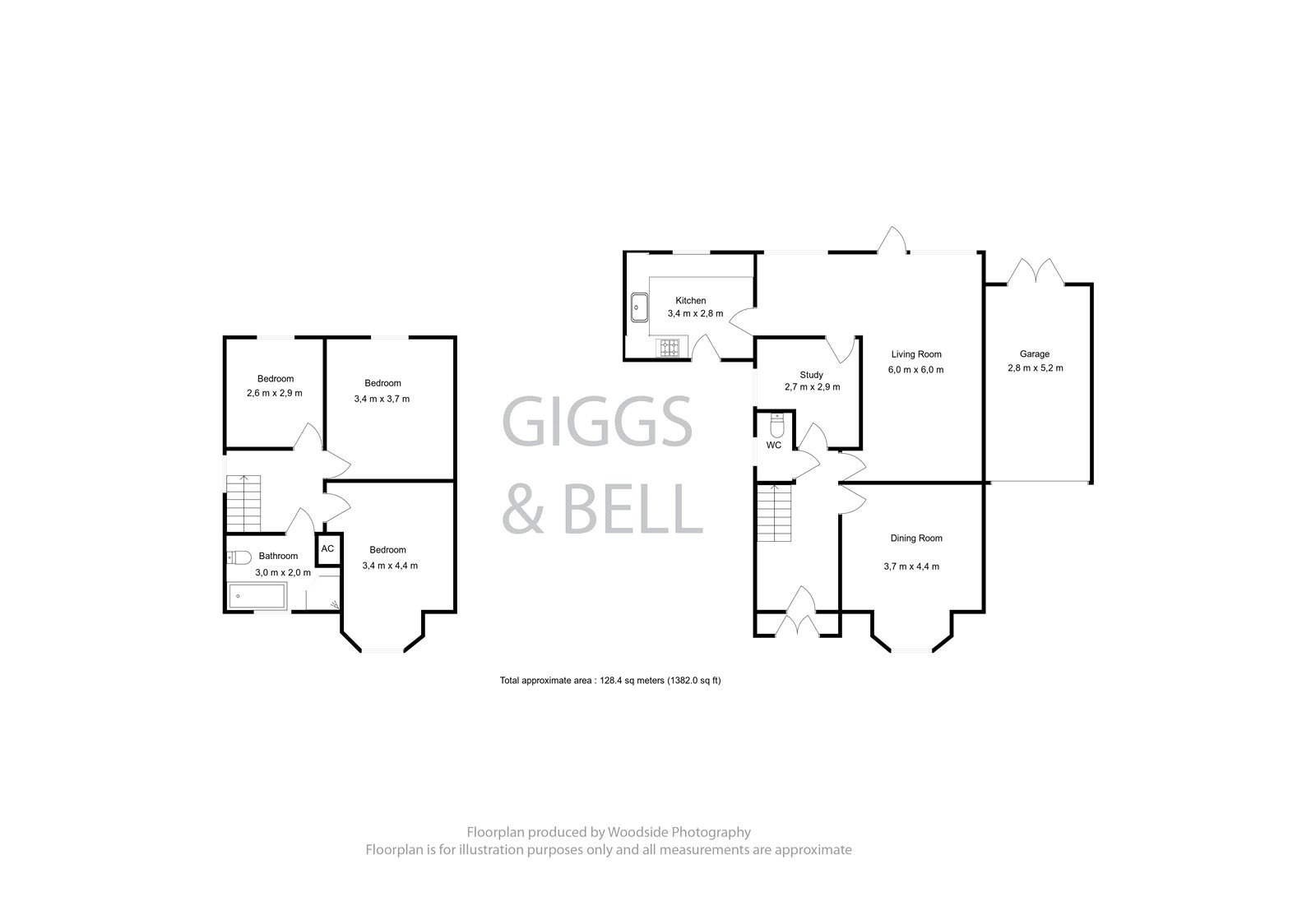 3 bed detached house for sale in Graham Gardens, Luton - Property Floorplan