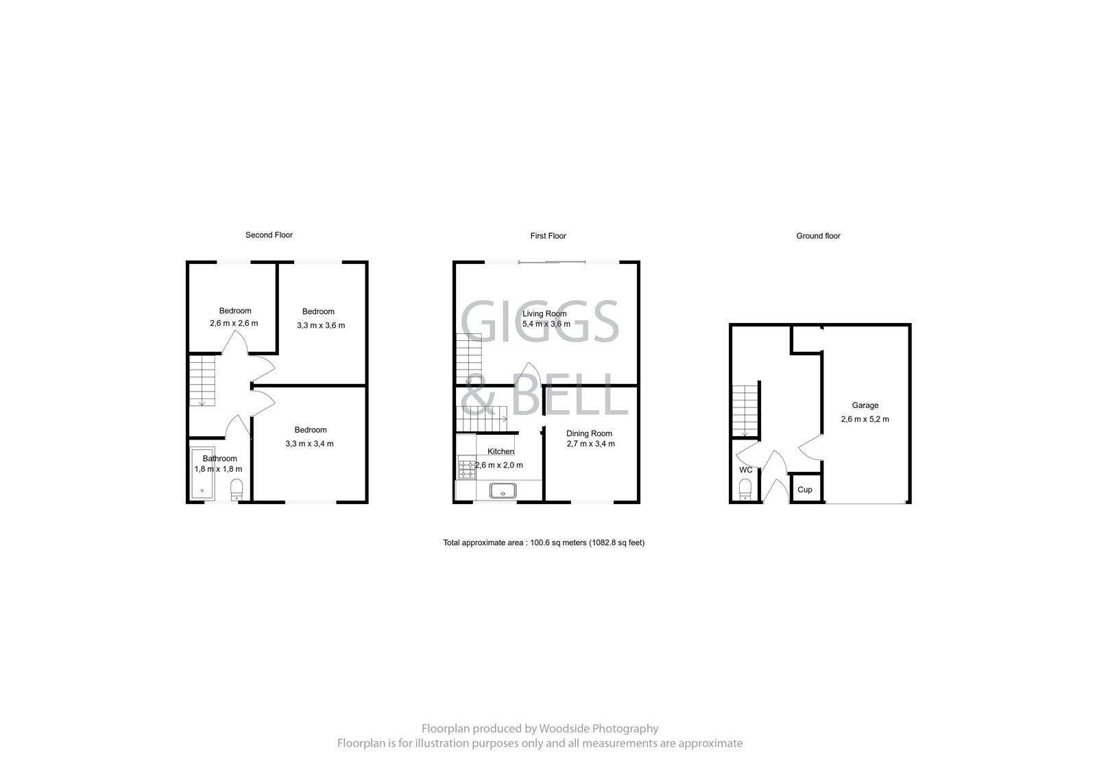 3 bed terraced house for sale in Brendon Avenue, Luton - Property Floorplan