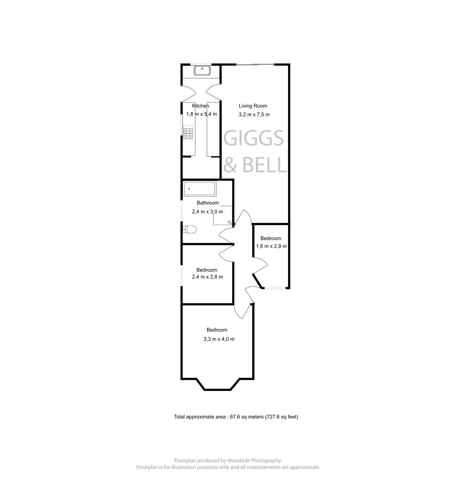3 bed semi-detached bungalow for sale in Stanford Road, Luton - Property Floorplan