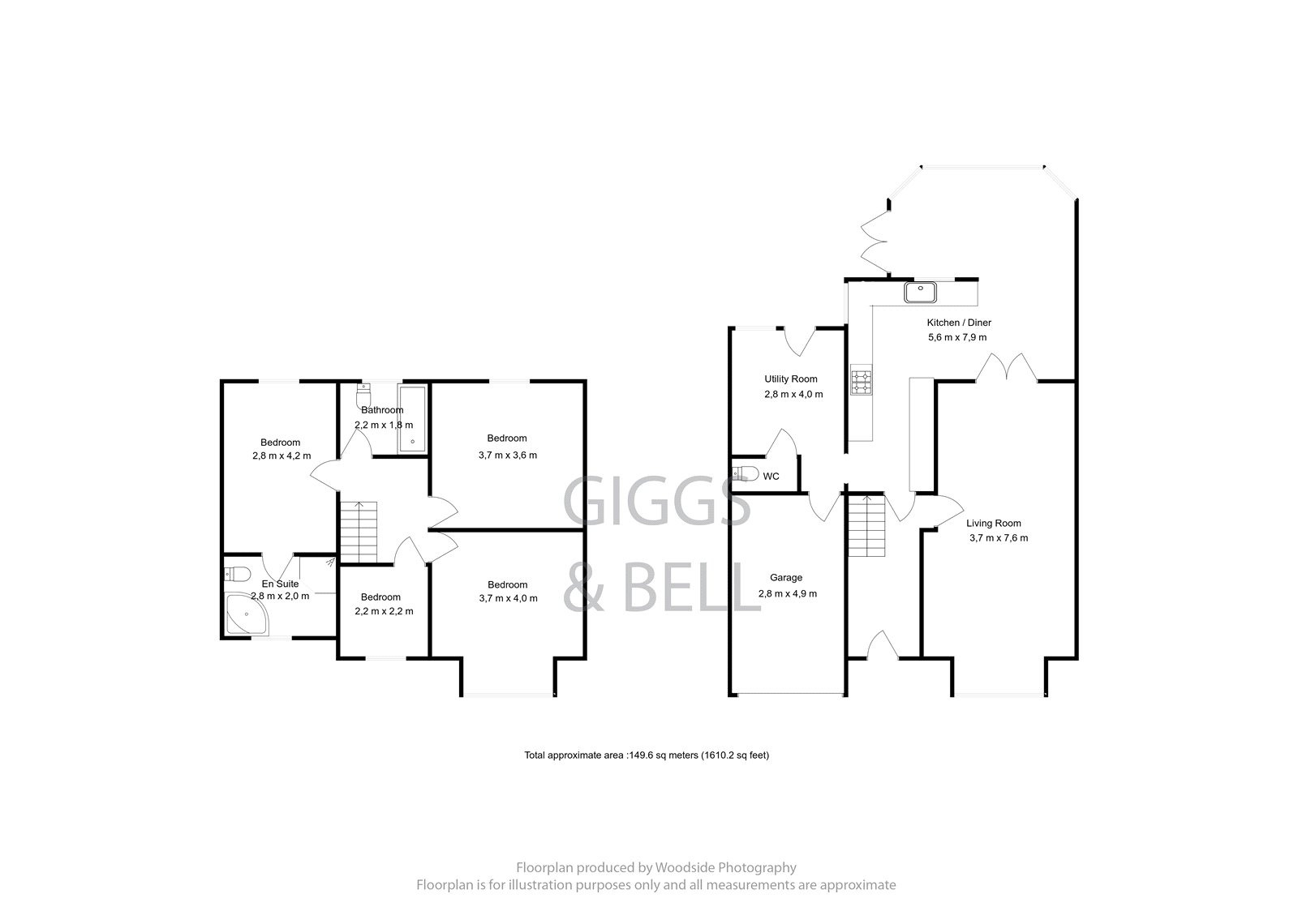 4 bed semi-detached house for sale in Knoll Rise, Luton - Property Floorplan