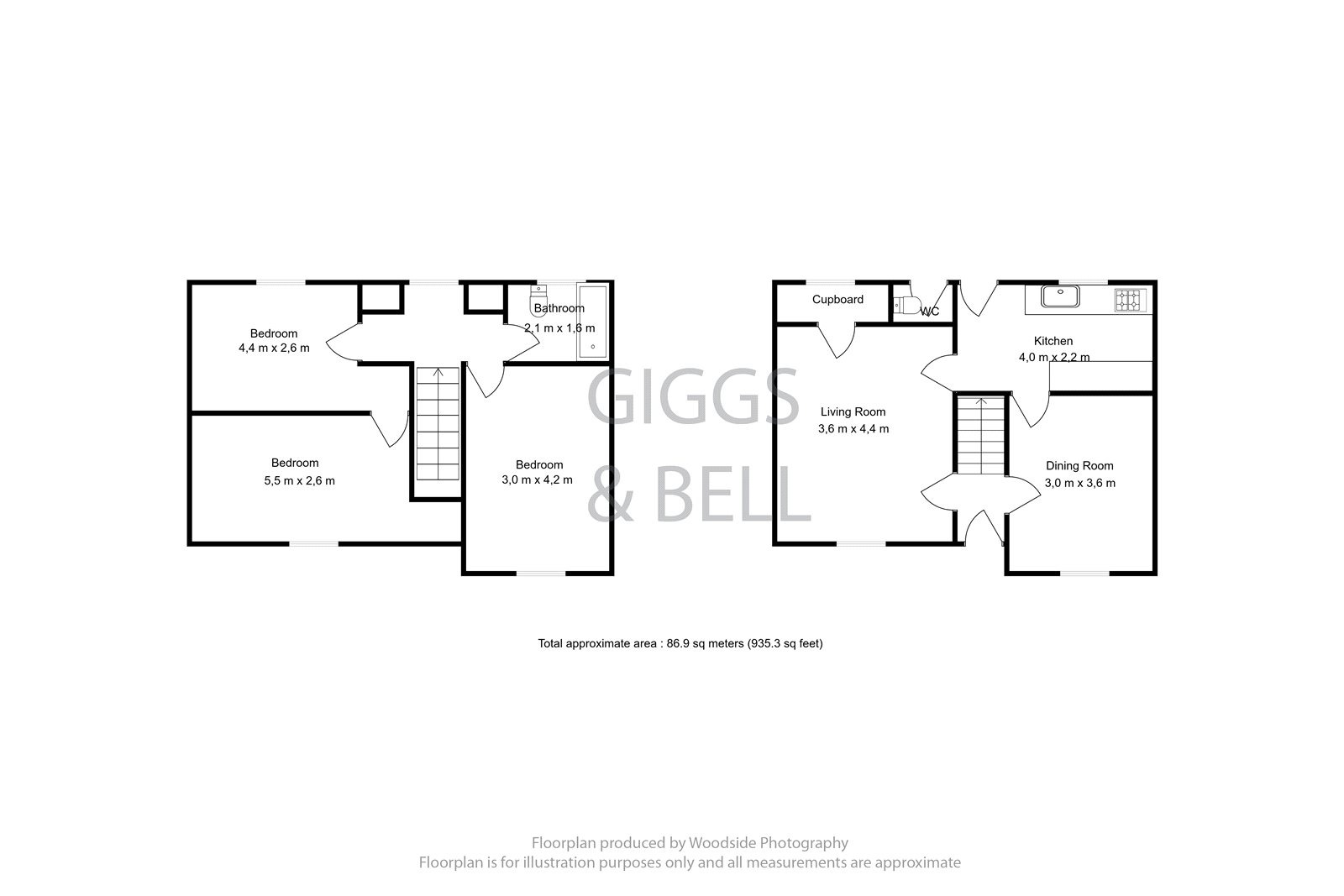 3 bed terraced house for sale in Denbigh Road, Luton - Property Floorplan