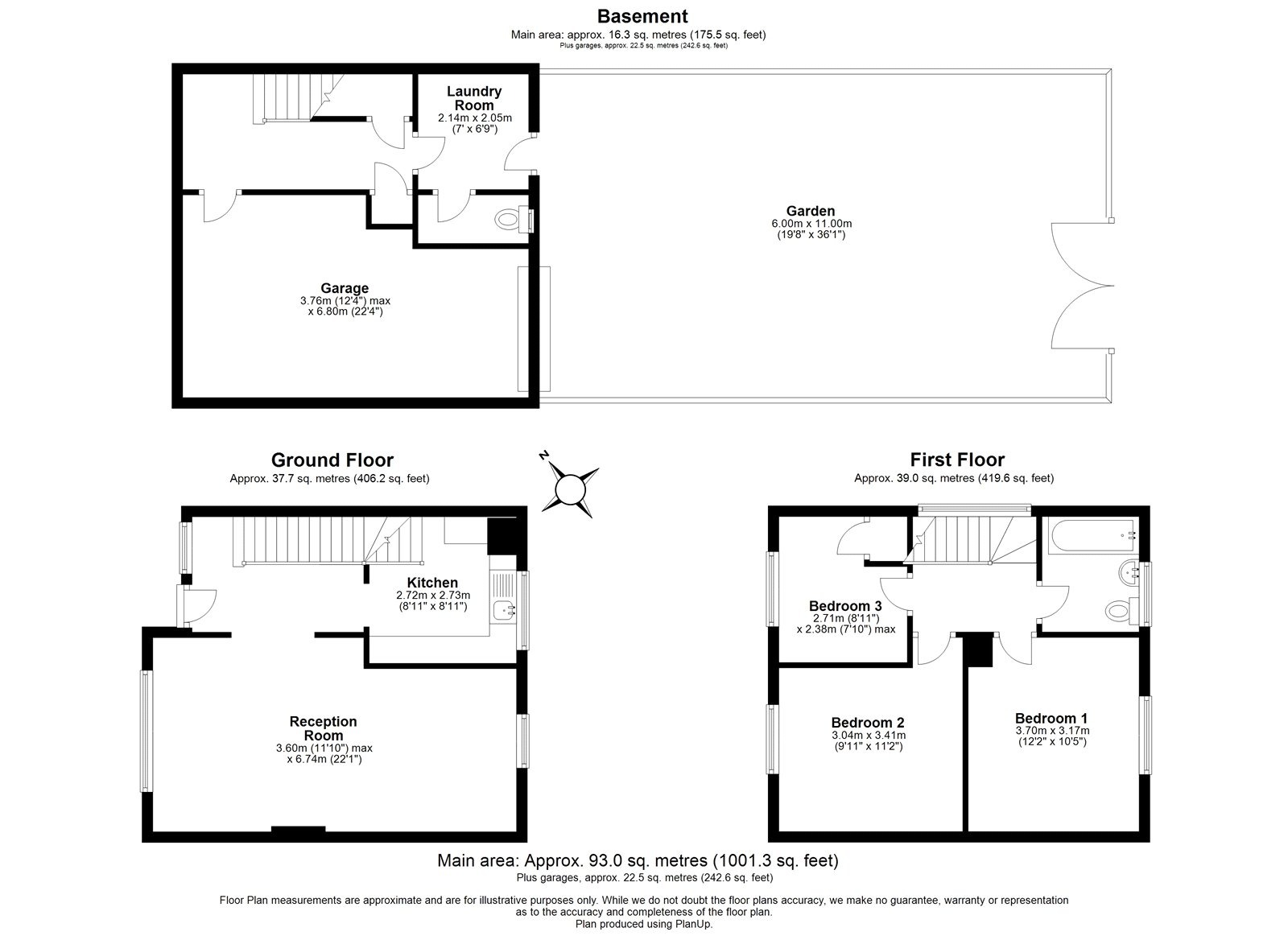 3 bed end of terrace house for sale in Crawley Green Road, Luton - Property Floorplan