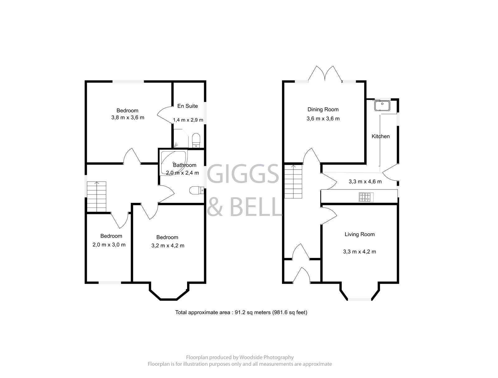 3 bed detached house for sale in Wardown Crescent, Luton - Property Floorplan