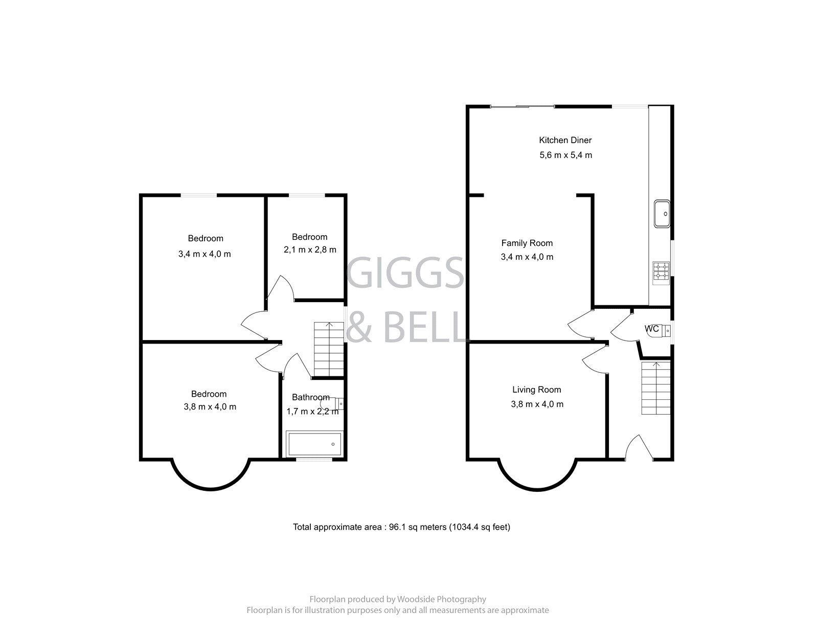 3 bed semi-detached house for sale in Ashcroft Road, Luton - Property Floorplan