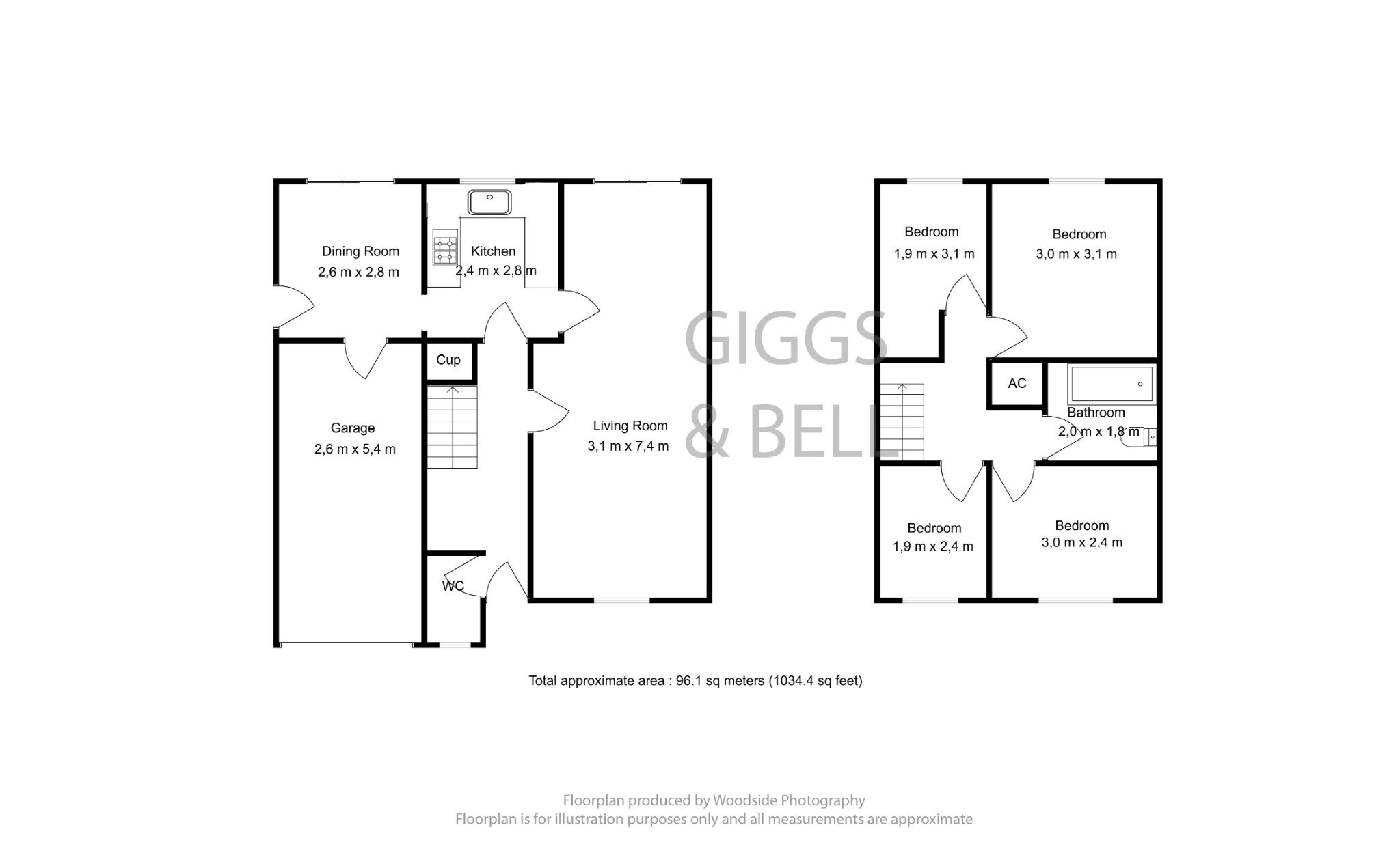 4 bed semi-detached house for sale in Launton Close, Luton - Property Floorplan